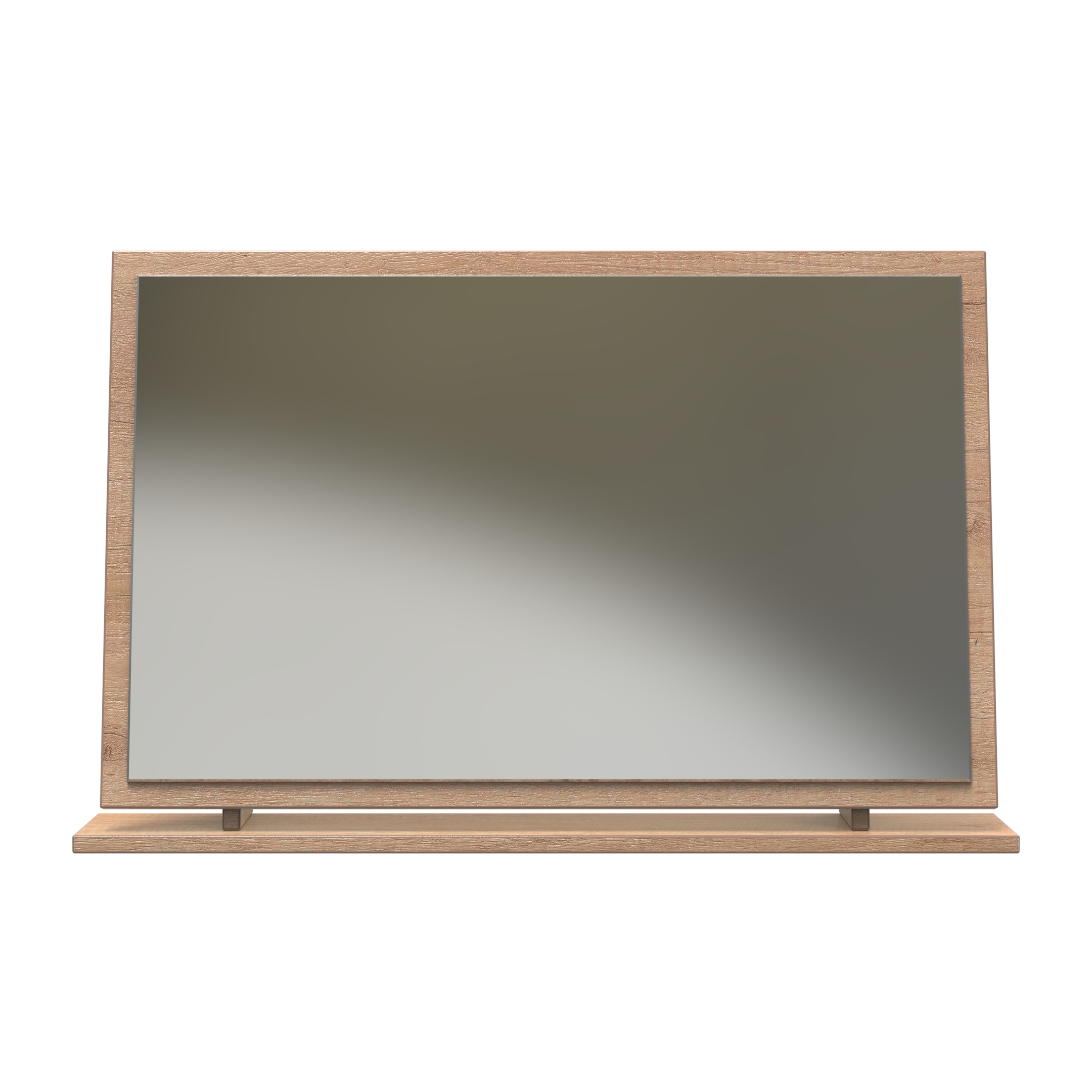 San Jose Large Mirror Nebraska Oak