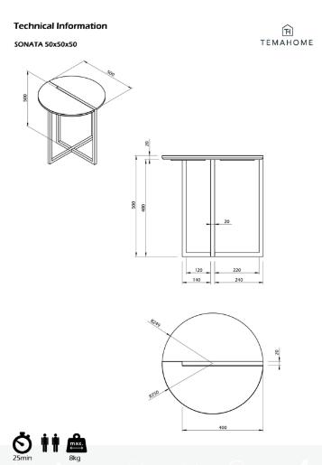 Sonata 50 side table - Style Our Home 