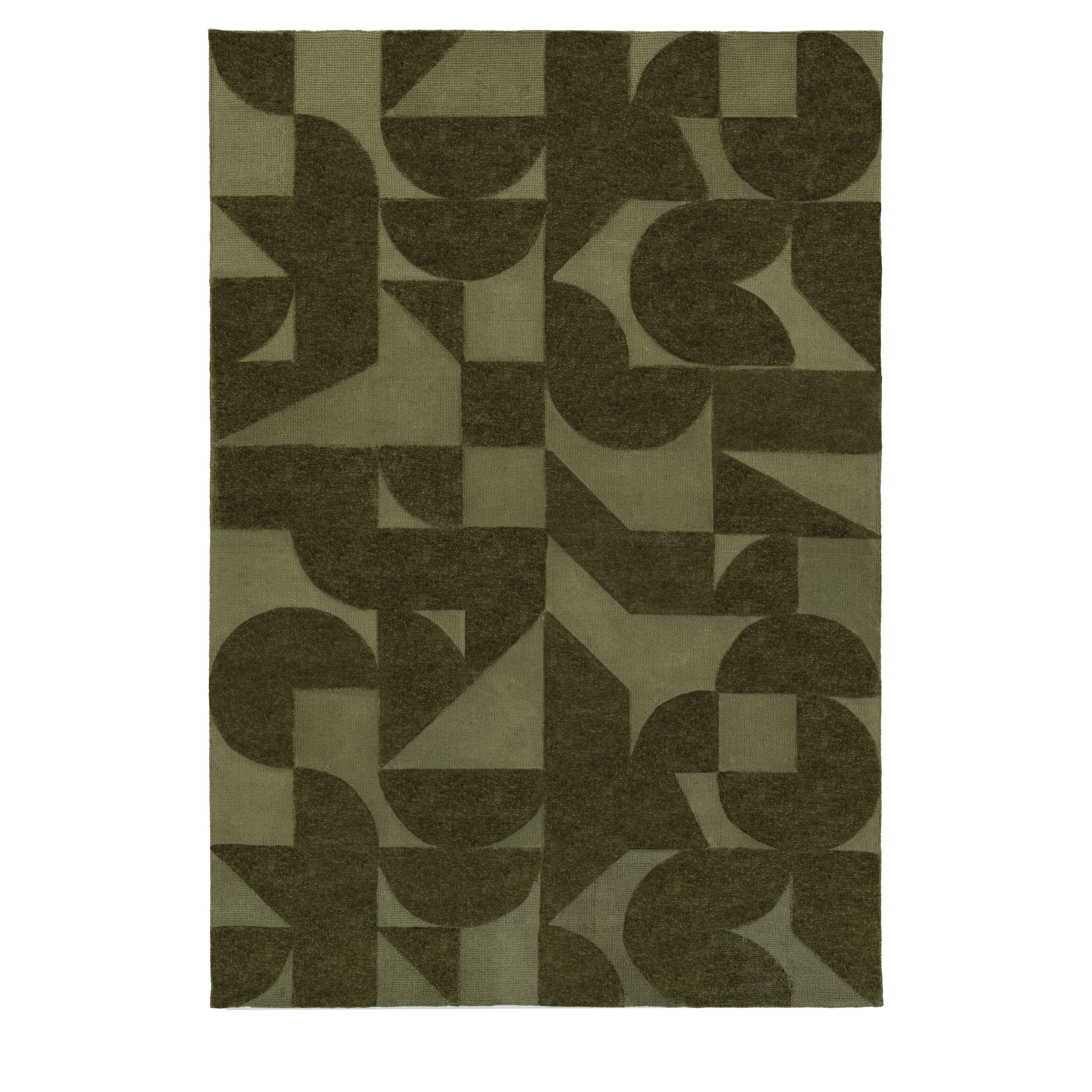Cortland Block Rug Olive by Gallery Living | Style Our Home