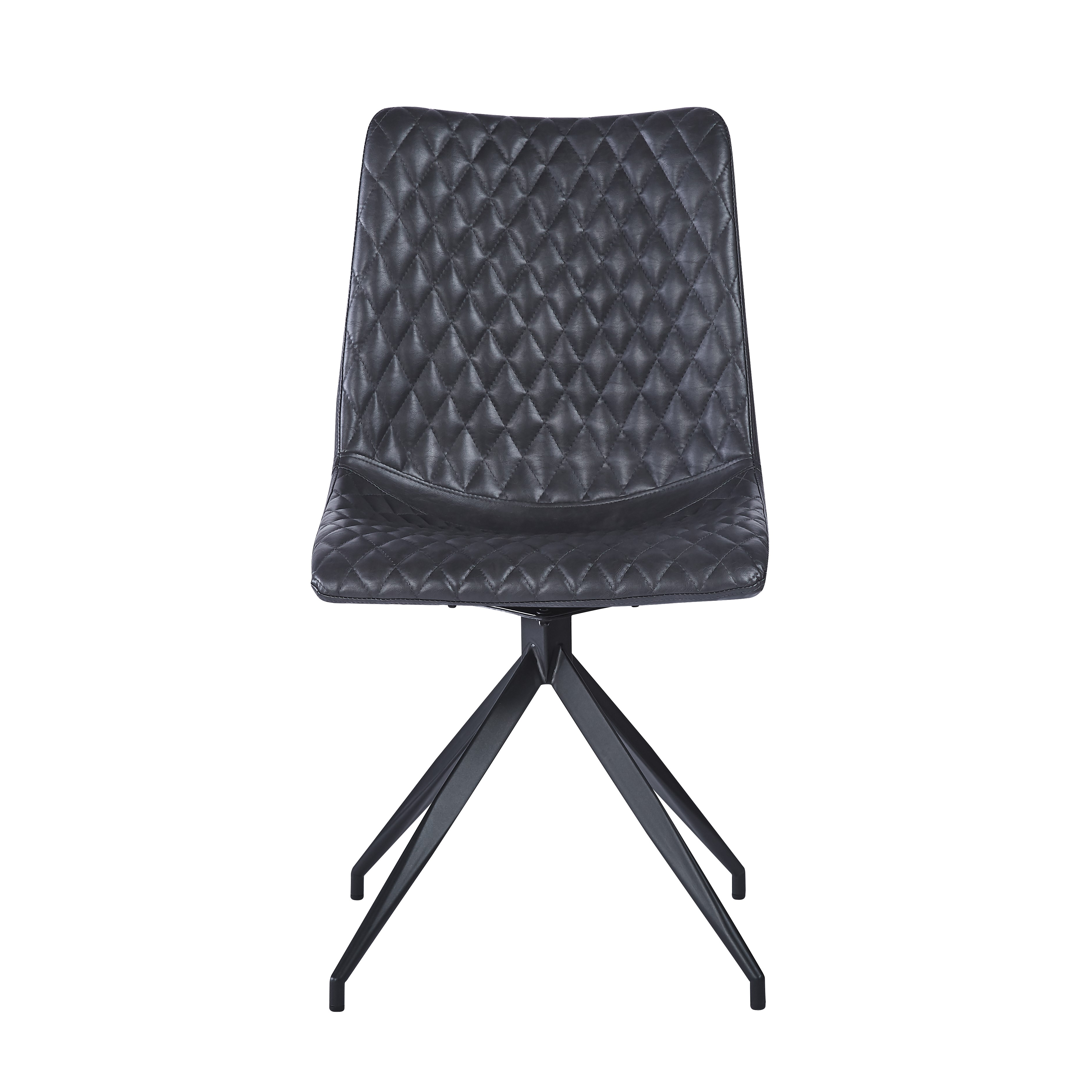 Vali S Pu Black - Swivel Black Legsby Hertiance Furniture | Style Our Home