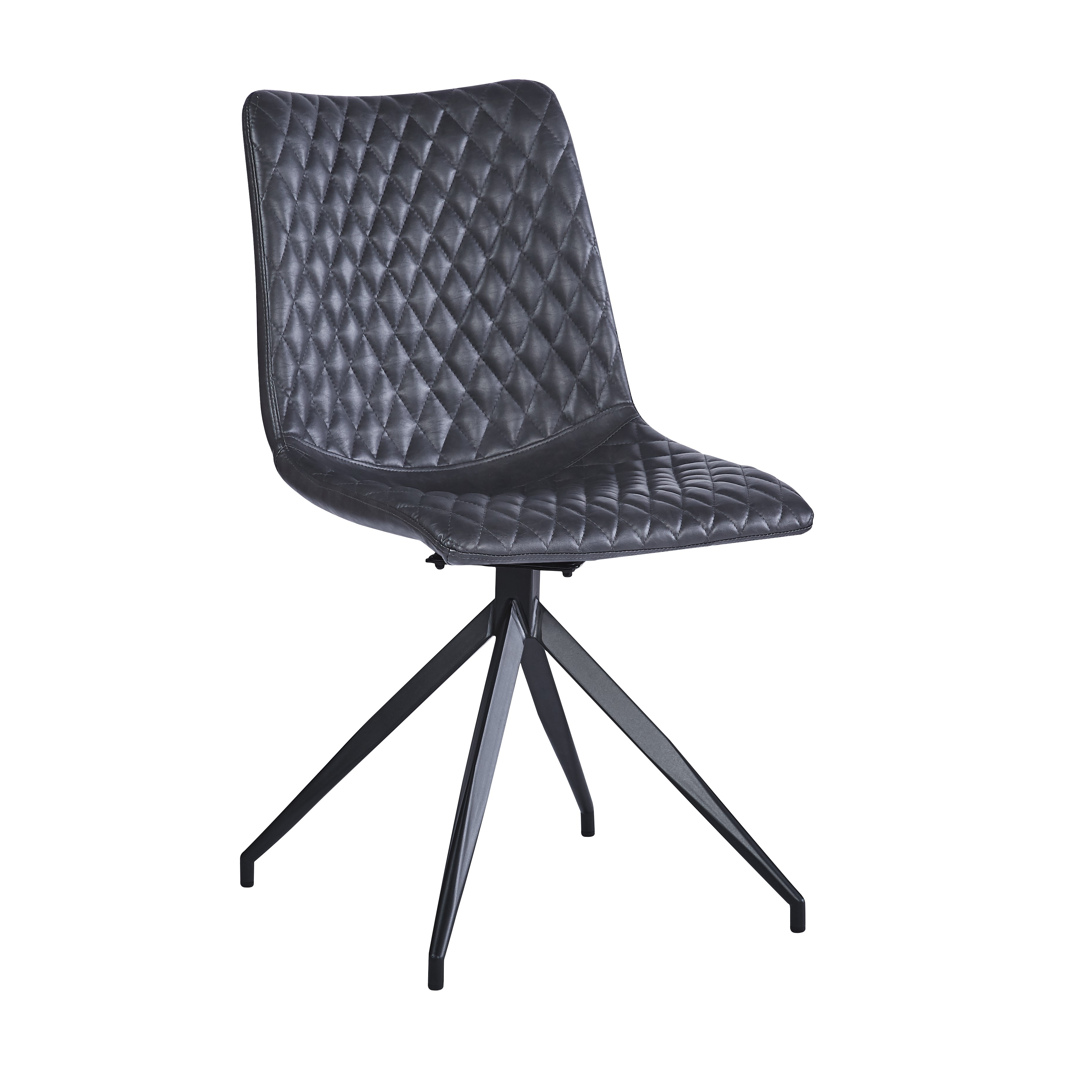 Vali S Pu Black - Swivel Black Legsby Hertiance Furniture | Style Our Home