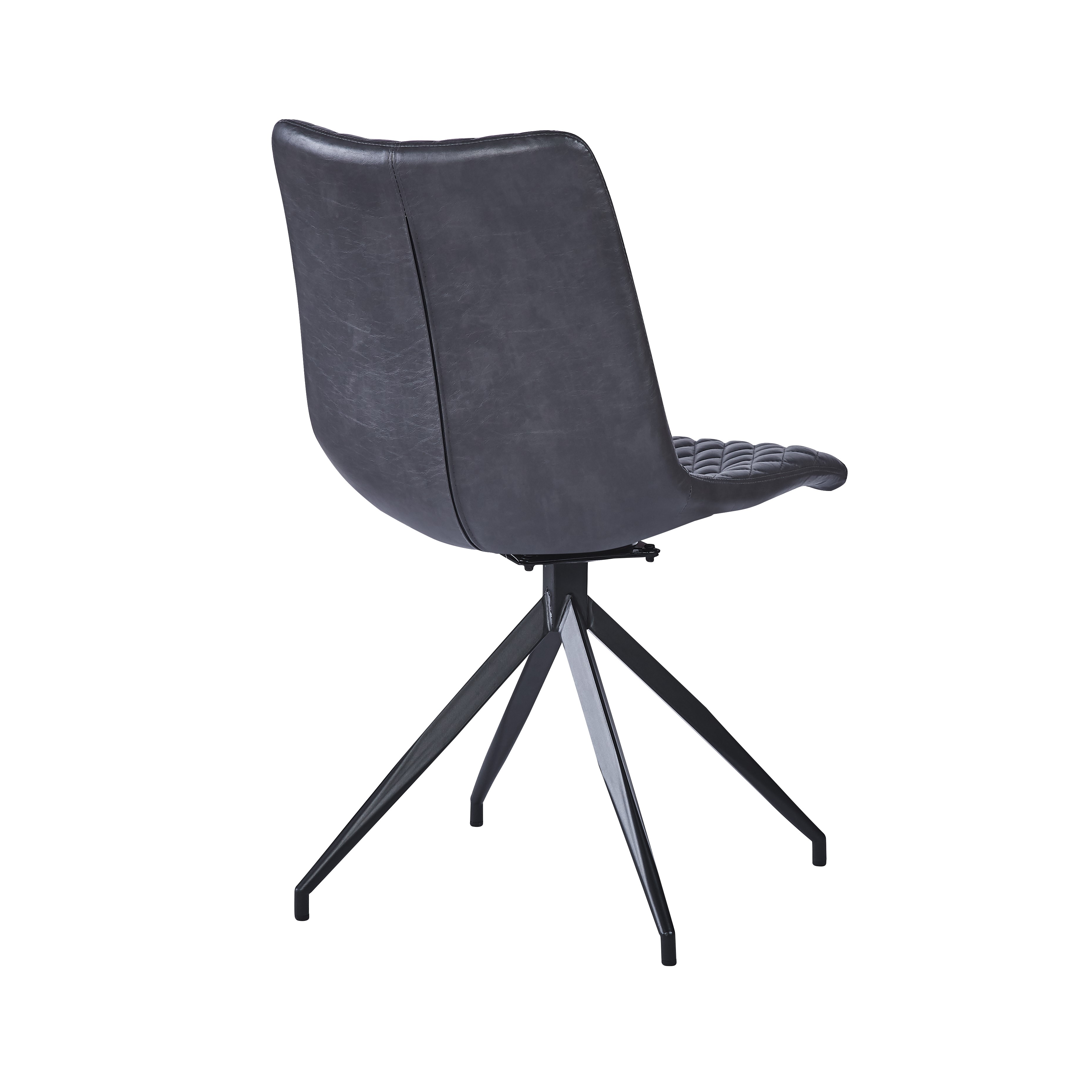 Vali S Pu Black - Swivel Black Legsby Hertiance Furniture | Style Our Home