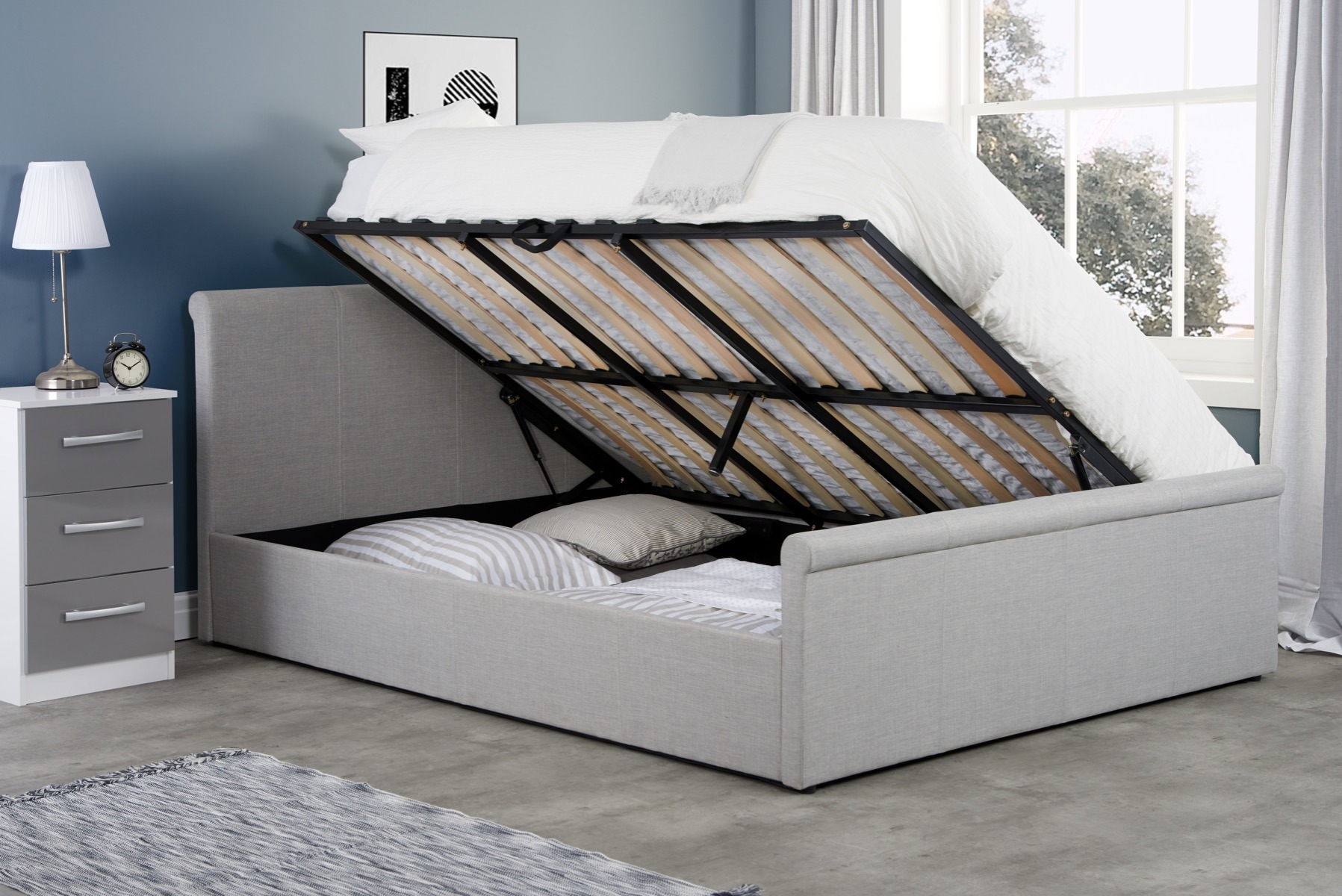 Stratus Small Double Ottoman Bed