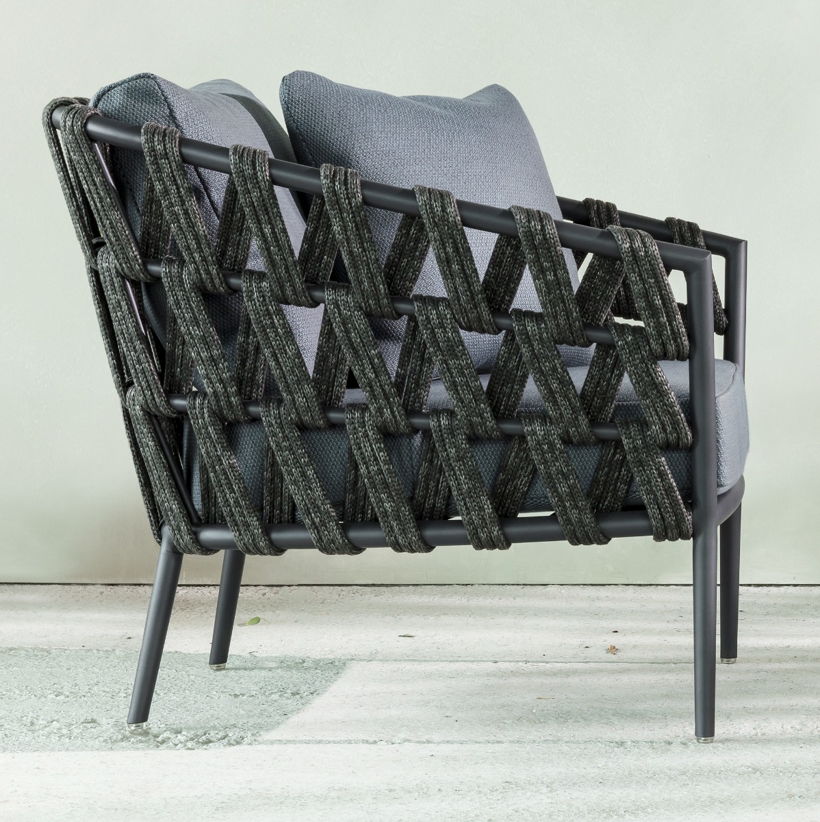 Leo Lounge Chair with Almond Seat and Back Cushion by Vincent Sheppard | Style Our Home