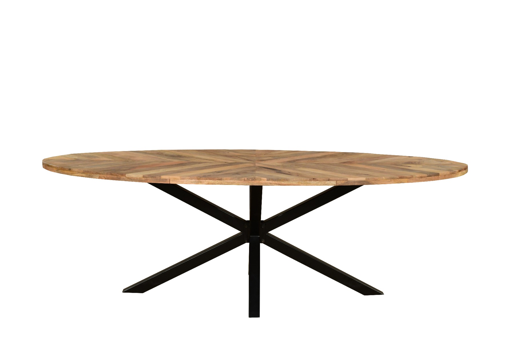 Tavola Edge 2.4M Sunburst Oval Dining Table by Jali Editions  | Style Our Home