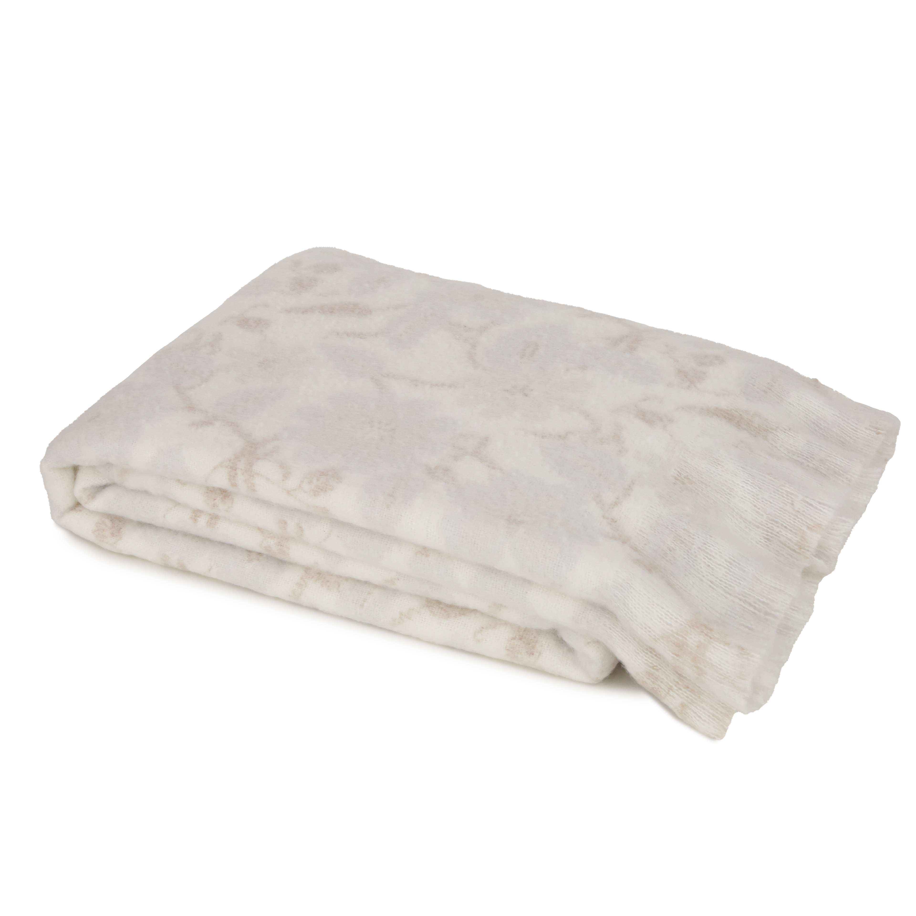 Blue Floral Print On Faux Mohair by Malini | Style Our Home