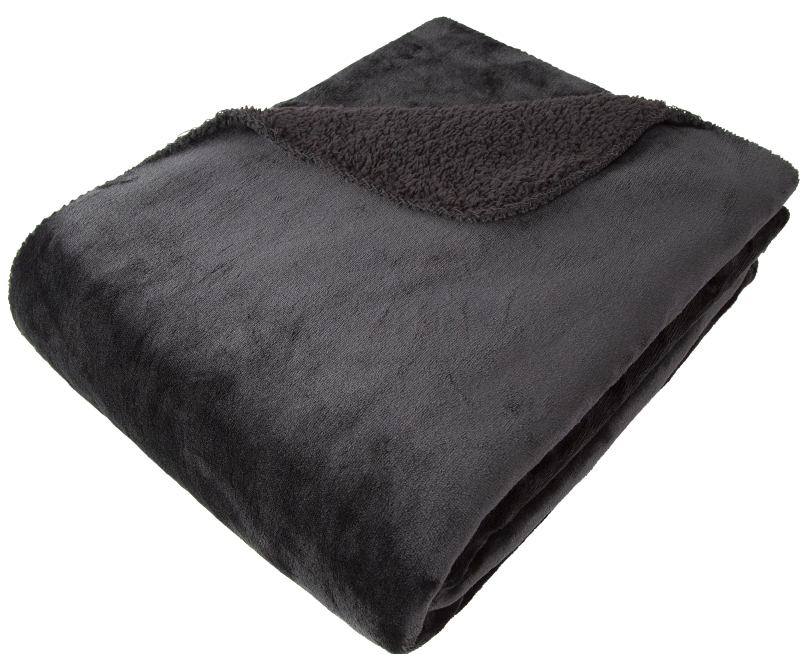 Softest Fleece Throw Black by Malini | Style Our Home
