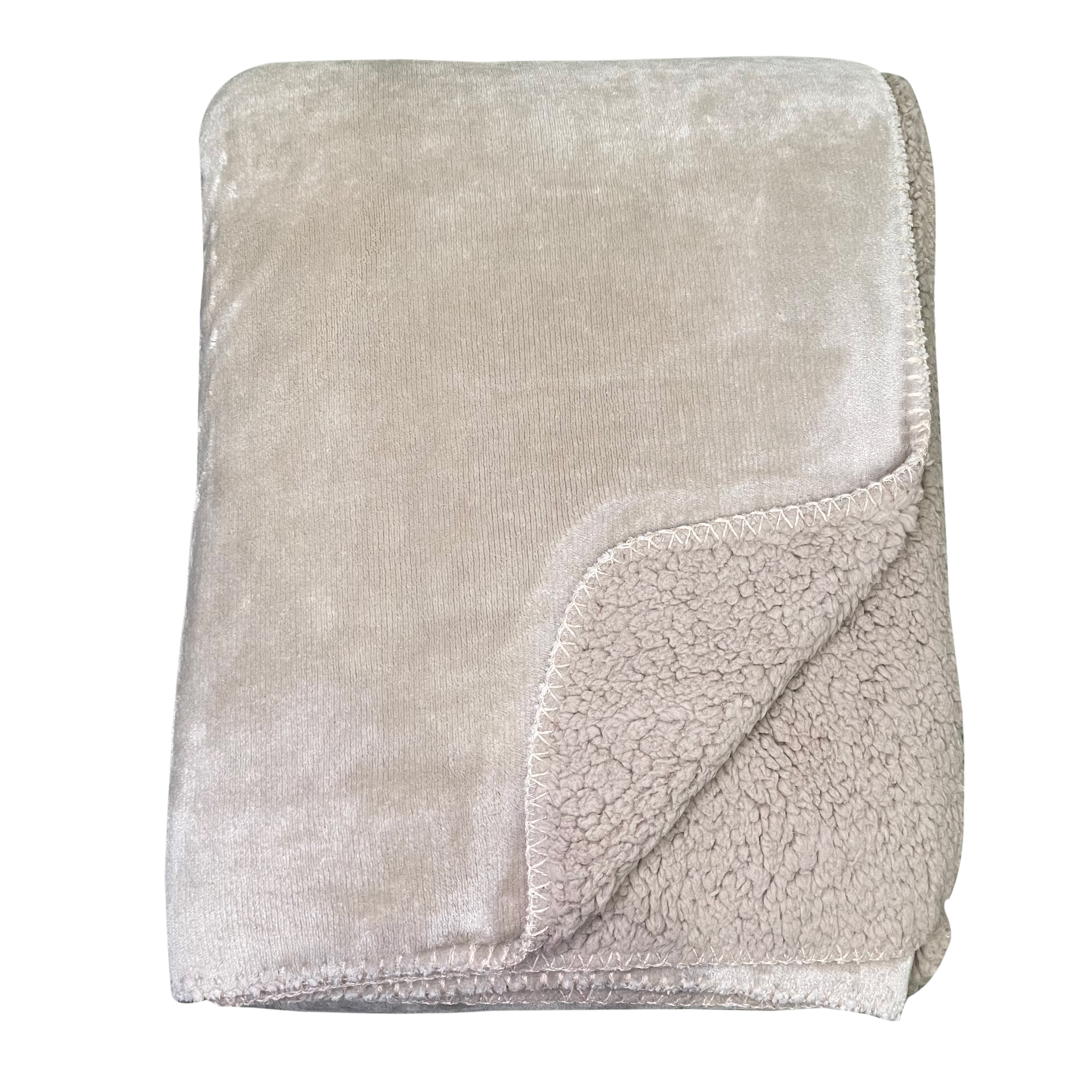 Softest Fleece Throw Mink by Malini | Style Our Home