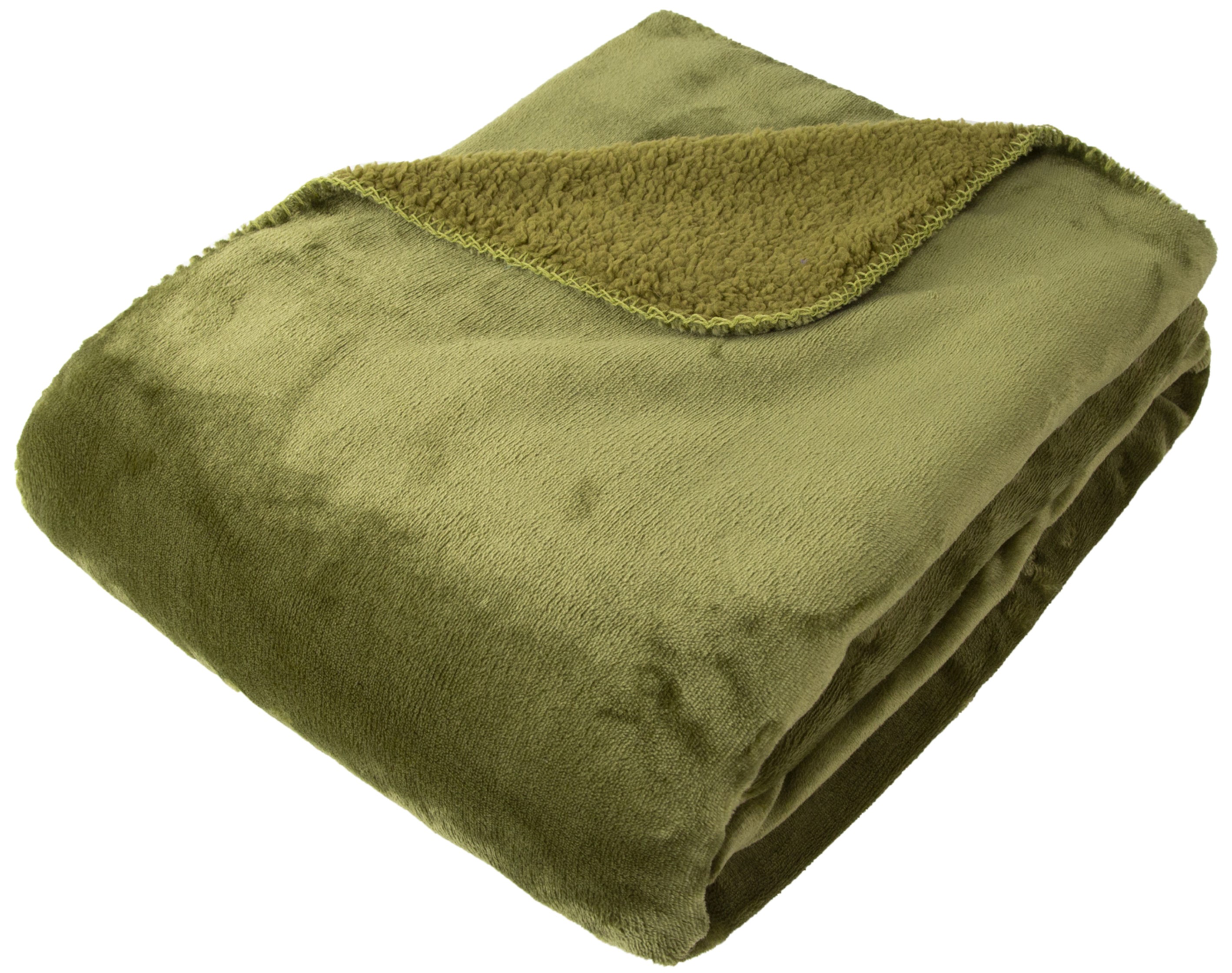 Softest Fleece Throw Olive by Malini | Style Our Home