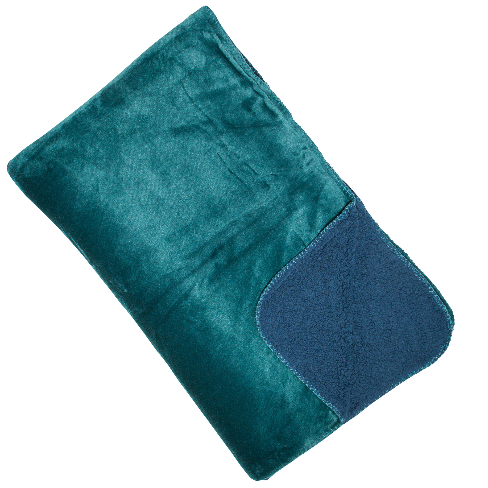 Luxury Fleece Throw Petrol by Malini | Style Our Home