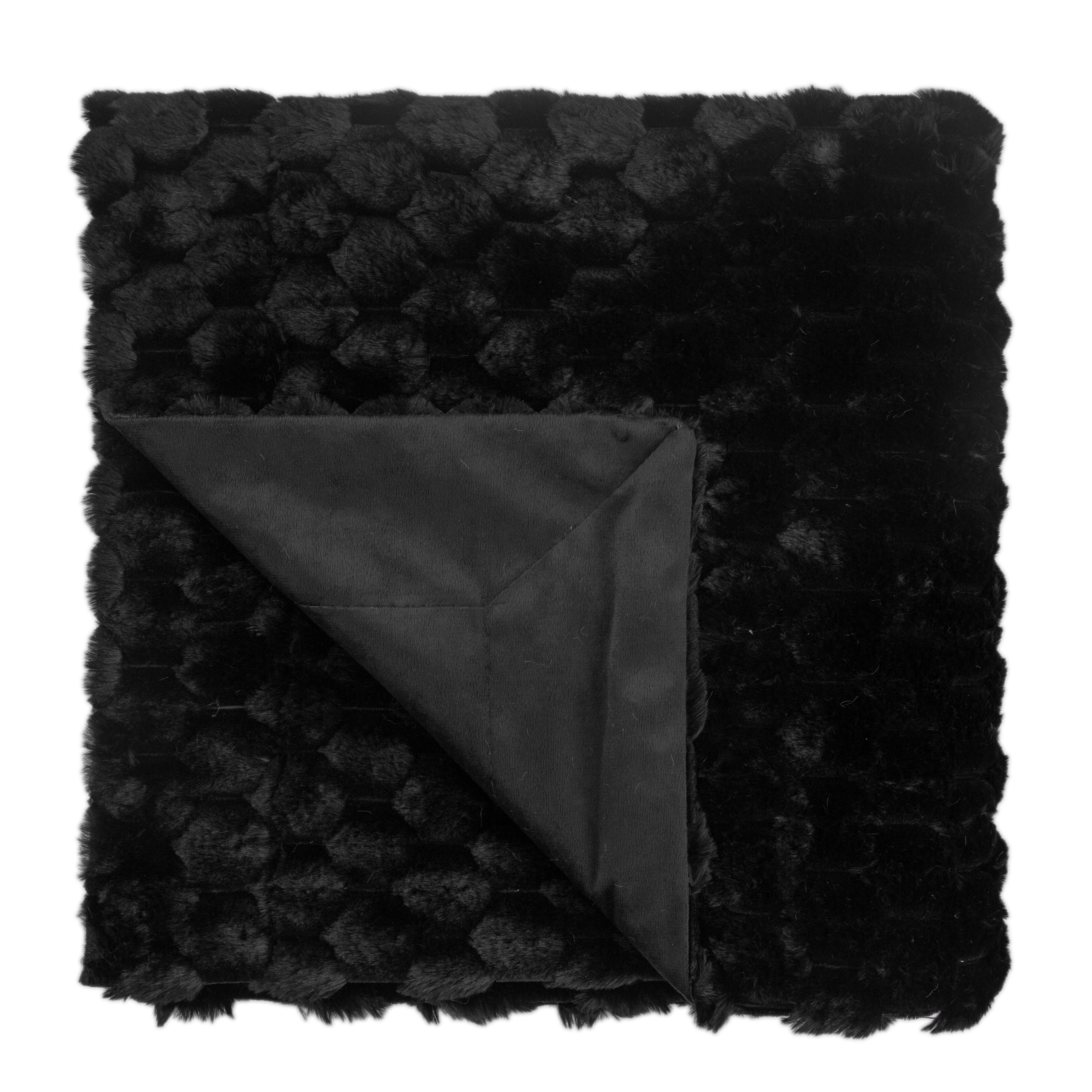 Sculpted Faux Rabbit Pm  Black by Malini | Style Our Home