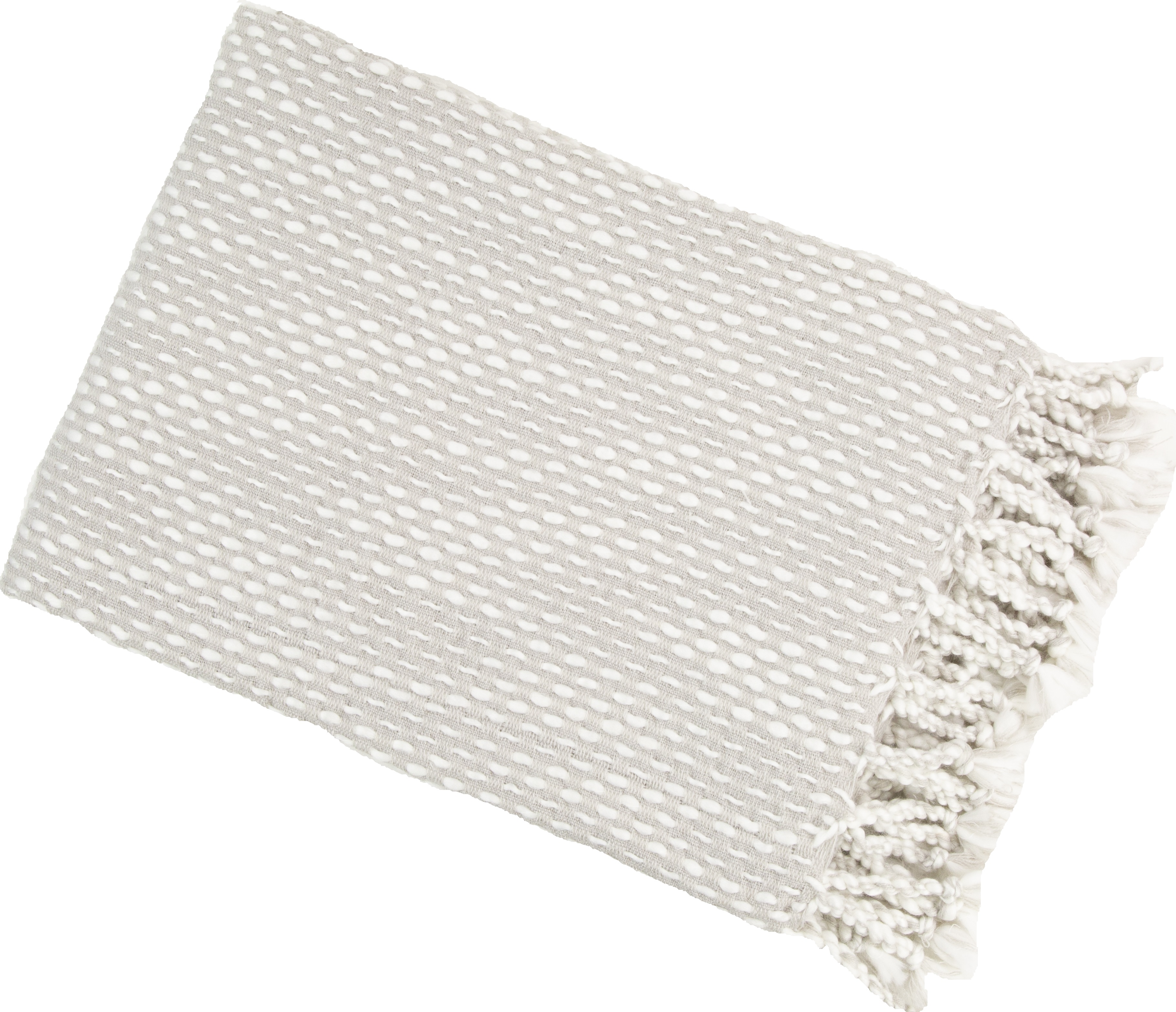 Raindrop Effect Throw Ivory/Silver by Malini | Style Our Home