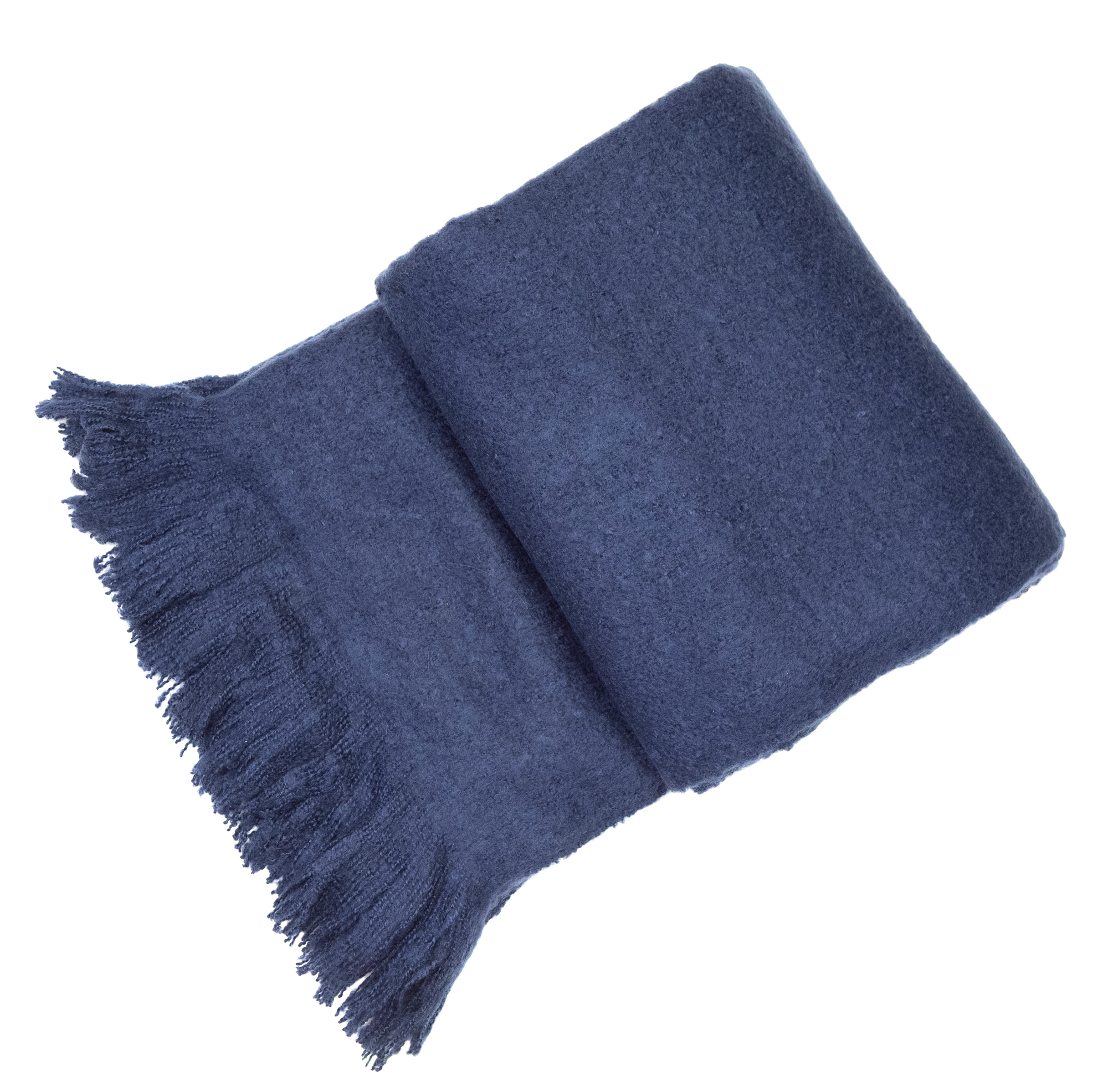 Navy Thick Faux Mohair by Malini | Style Our Home