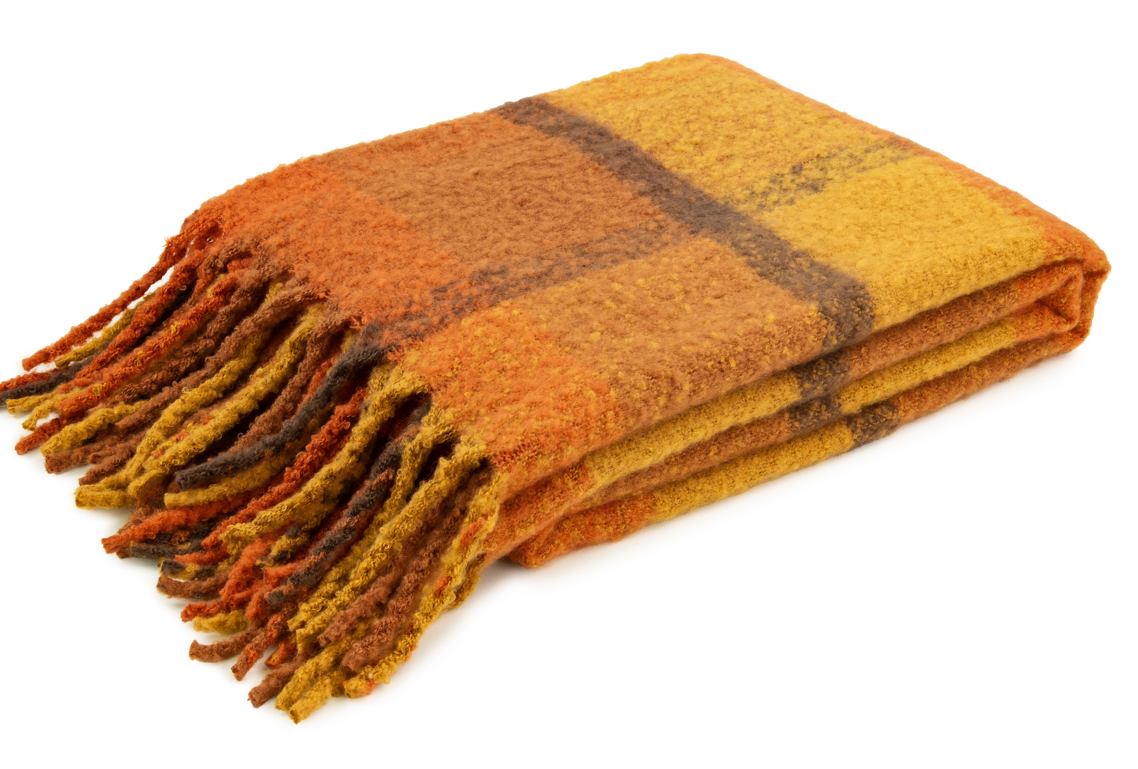 Faux Mohair Throw Rustic Plaid by Malini | Style Our Home