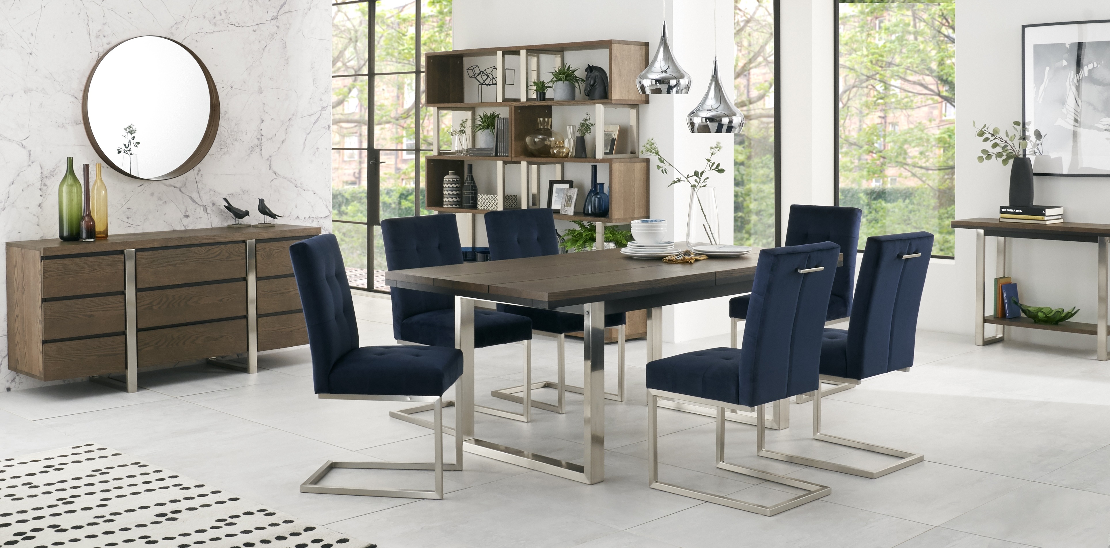 Tivoli Upholstered Cantilever Chair (Pair) - Style Our Home
