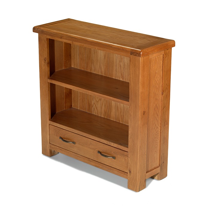 Banstead Low Bookcase with Drawer - Style Our Home 