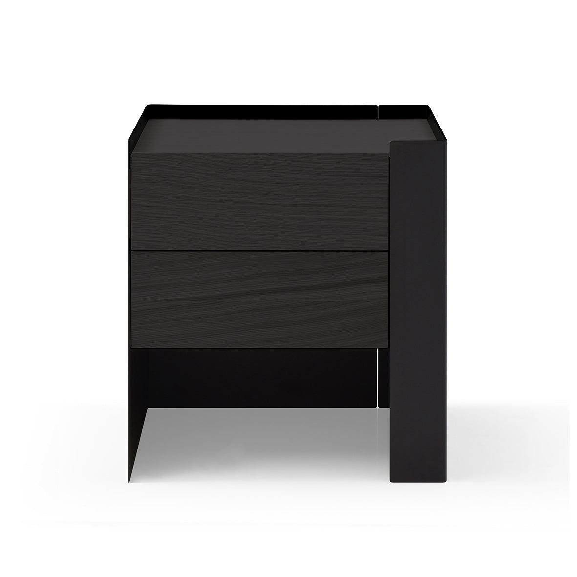 Tunica Bedside Table - Black Oak - Pair by Tommy Franks | Style Our Home
