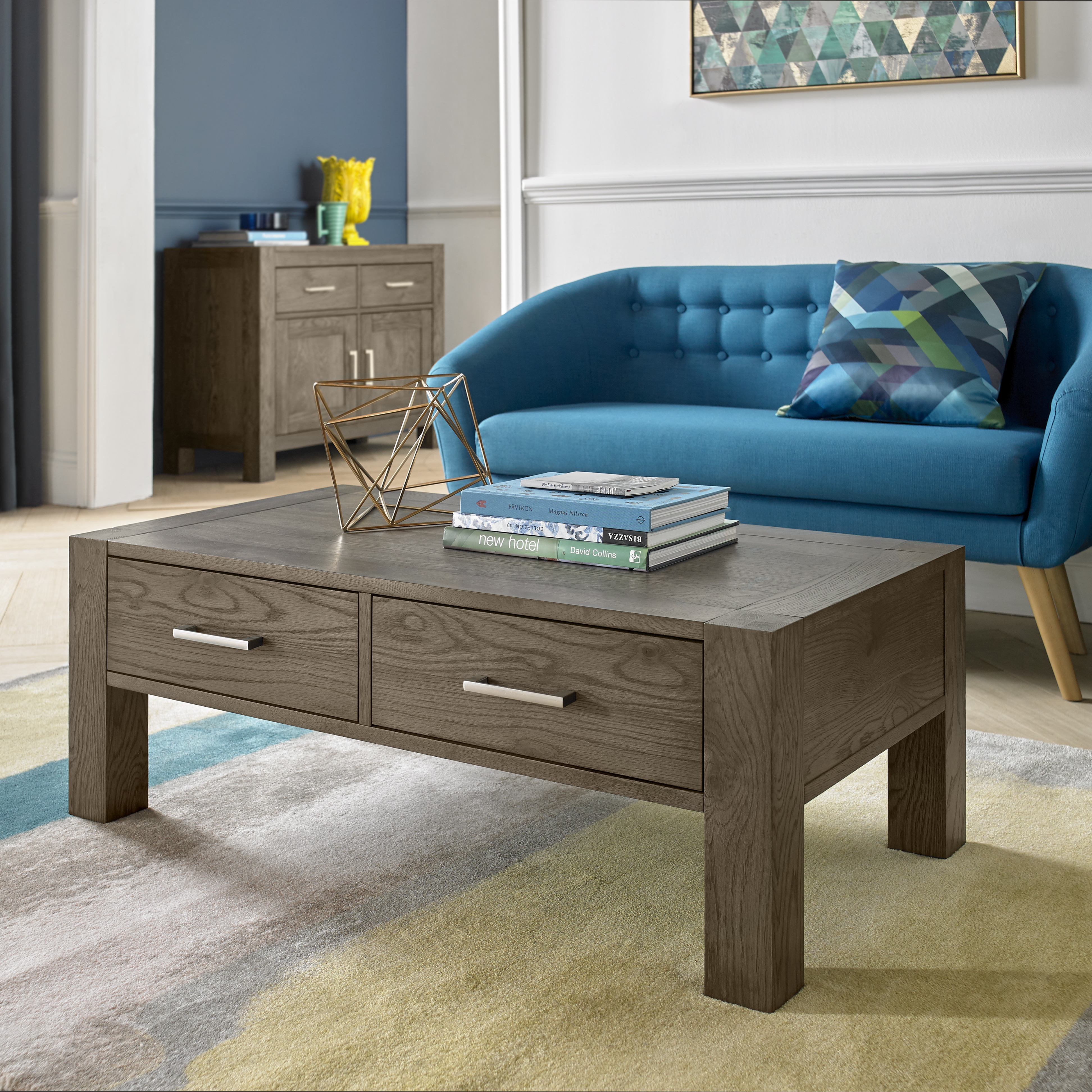Dark oak 2025 side table