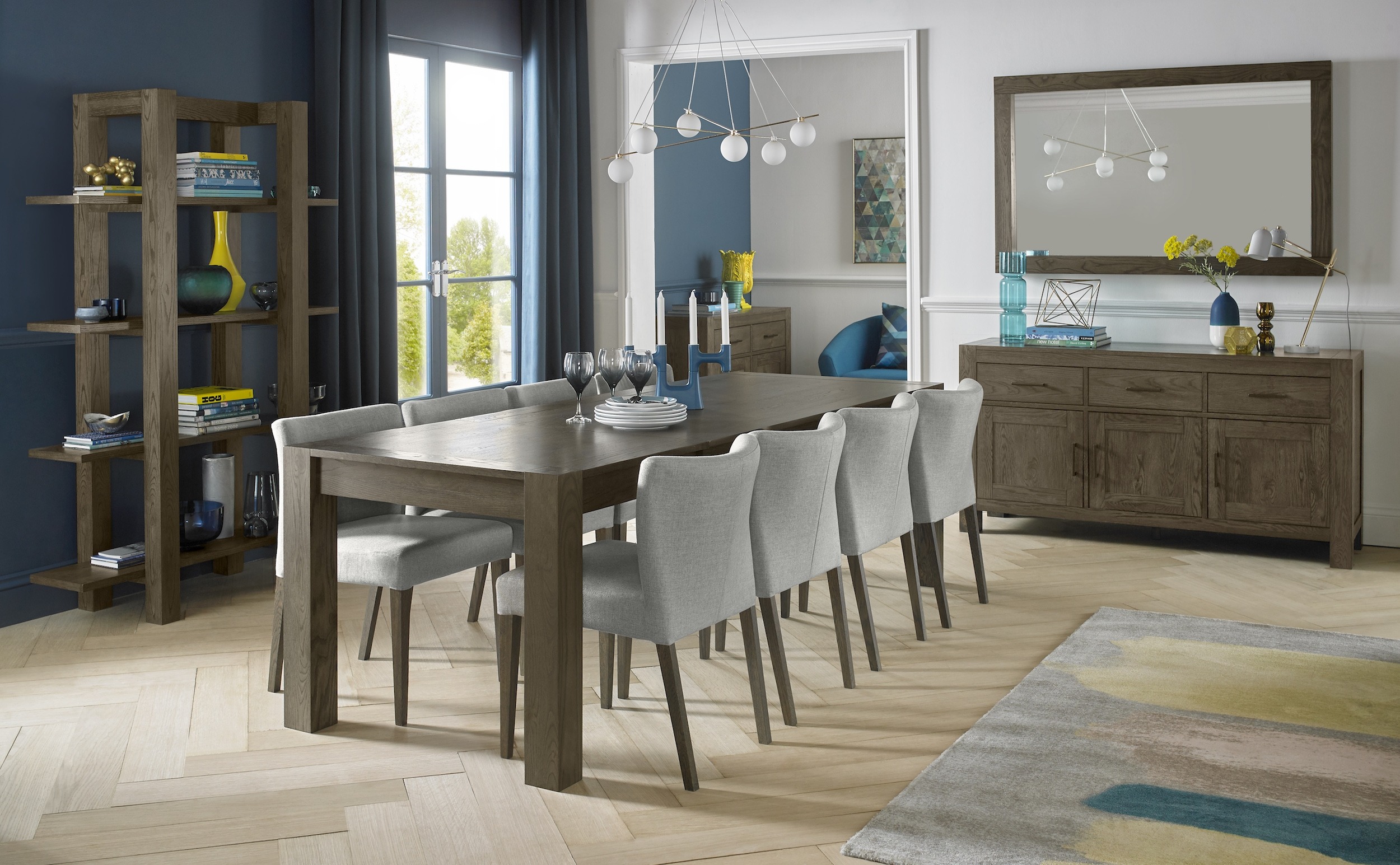 Turin Dark Oak Dining Table - Style our Home