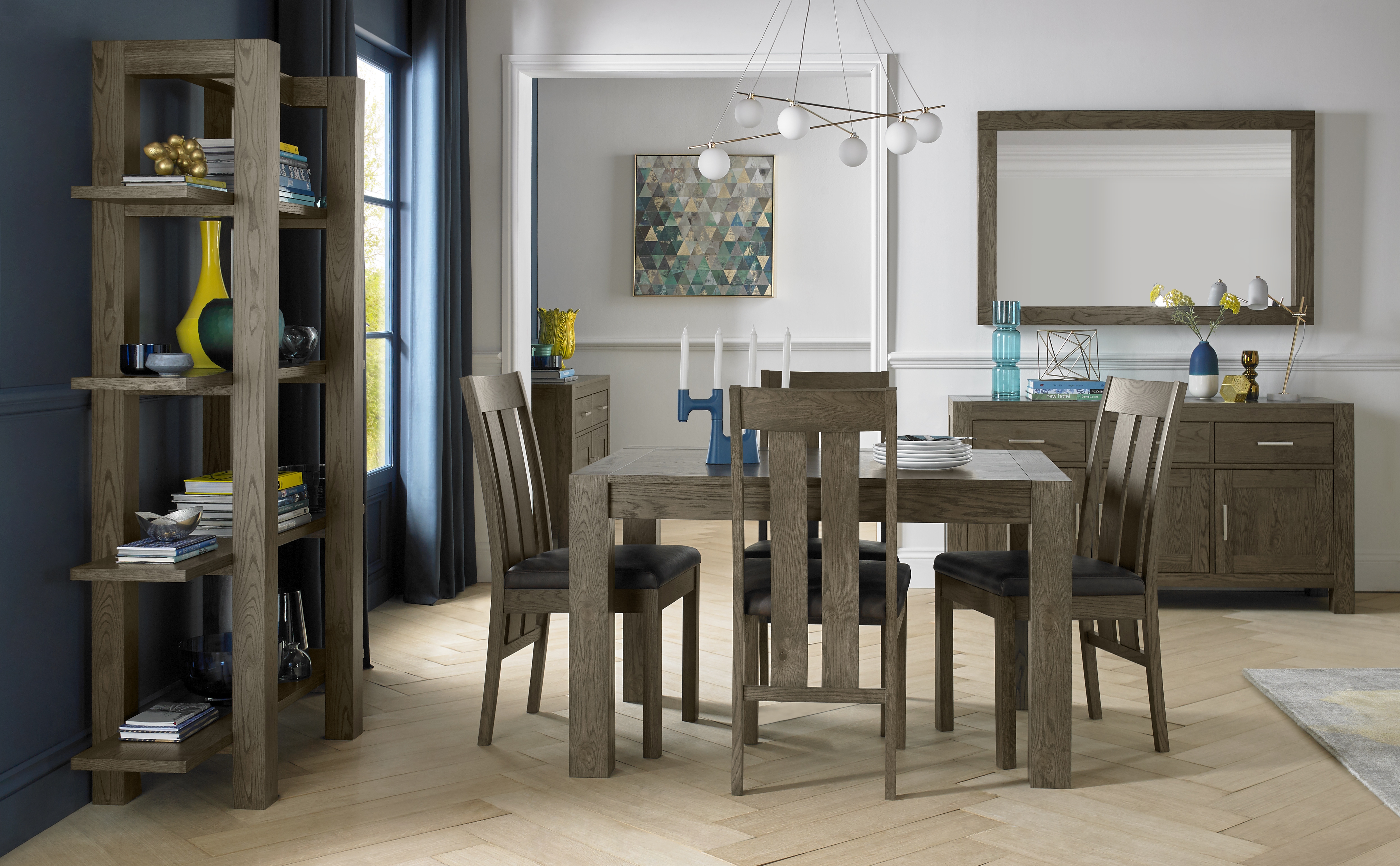 Turin Dark Oak Dining Set - Style our Home