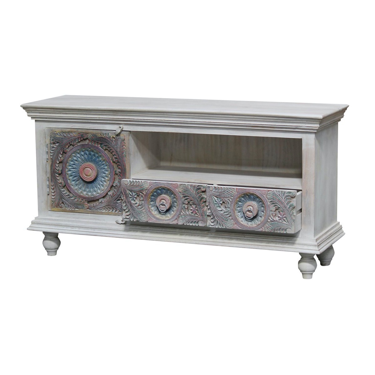 Meera Hand Carved Furniture TV Unit | Style Our Home