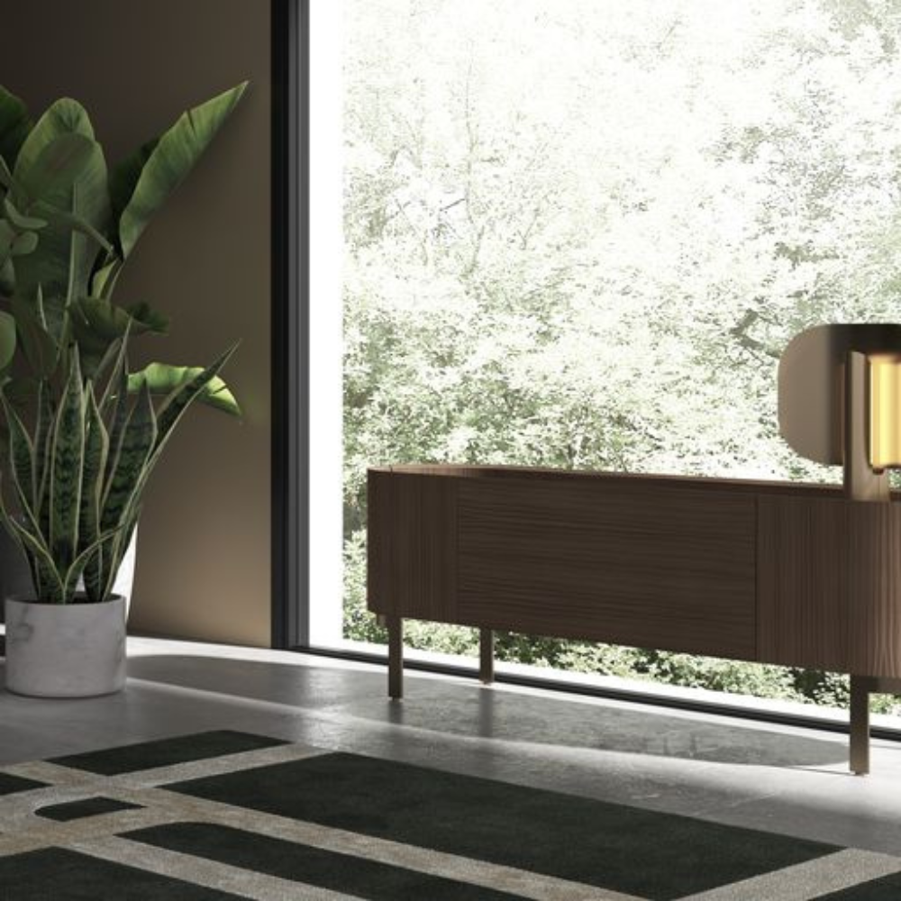 Stockholm Dark Bronze & Champagne Rug by Punt Mobles | Style Our Home 