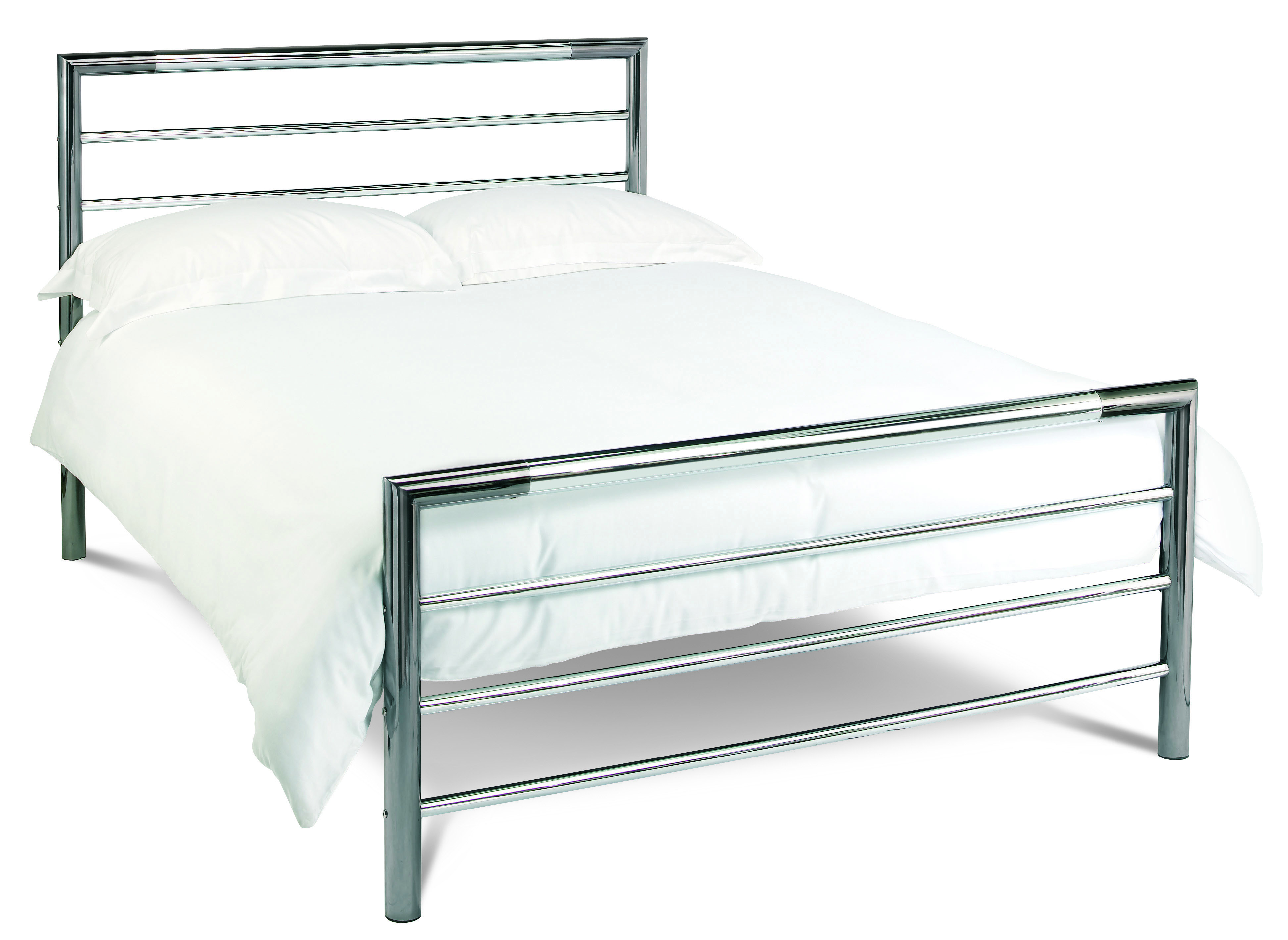 Bentley Designs Urban Nickel & Chrome Kingsize Bed - 150cm - Style Our Home 