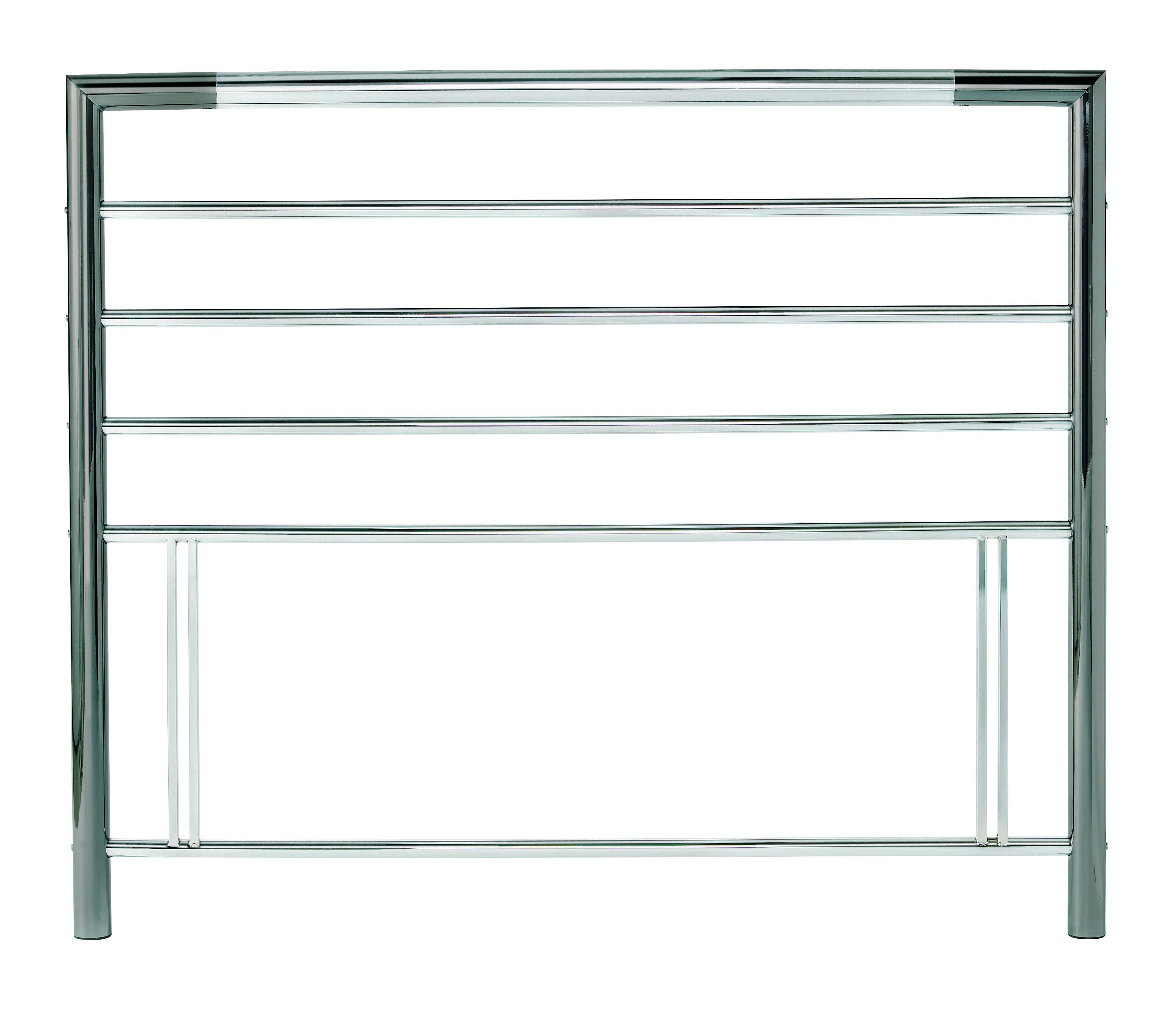 Bentley Designs Urban Nickel & Chrome Small Double Headboard - 122cm - Style Our Home