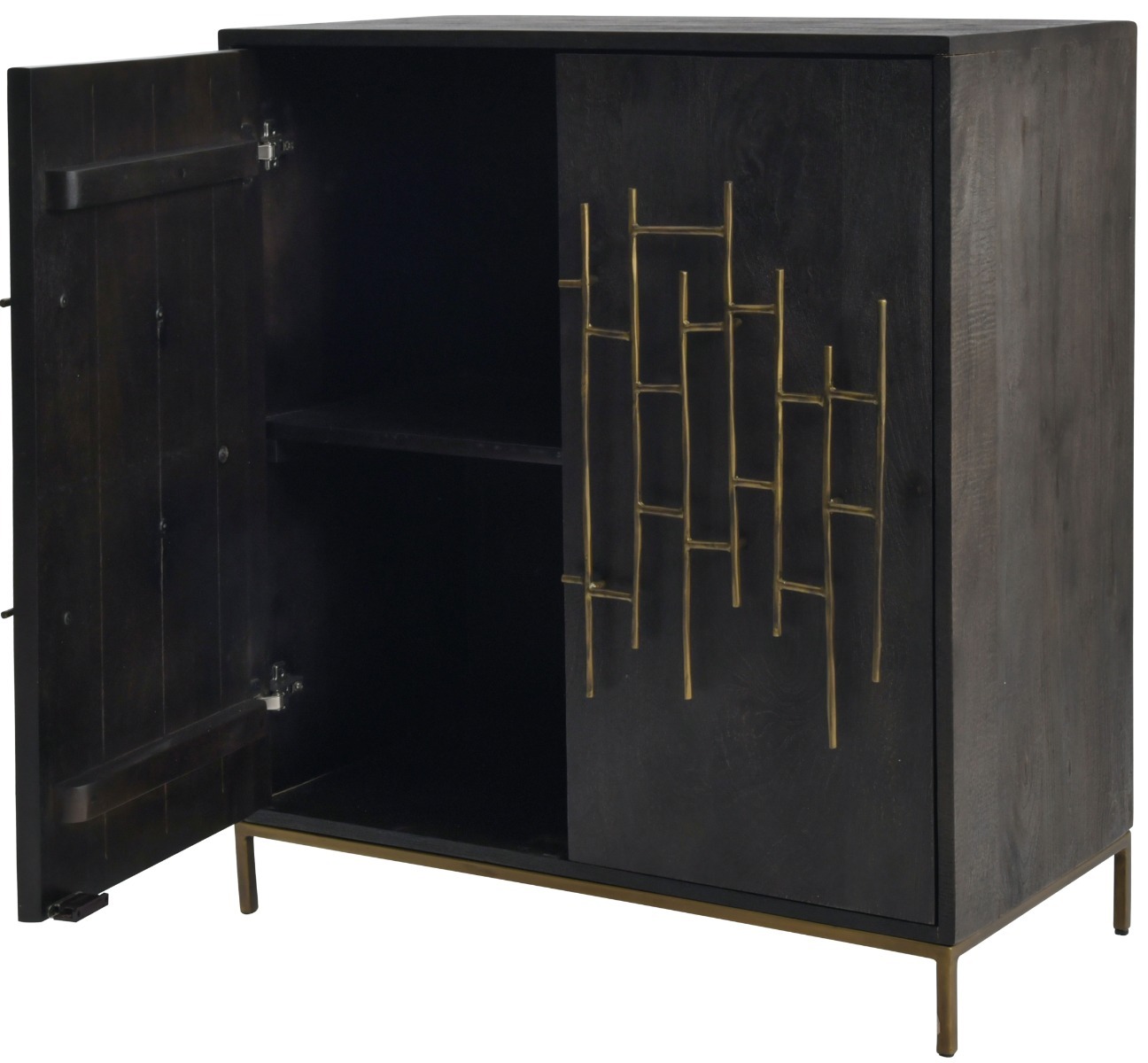 Varenna Espresso Stained Wooden 2 Door Cabinet by Libra | Style Our Home