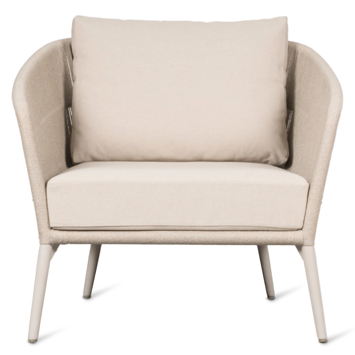 Akari Lounge Chair with Seat and Back Almond Cushions - Customisable by Vincent Sheppard| Style Our Home