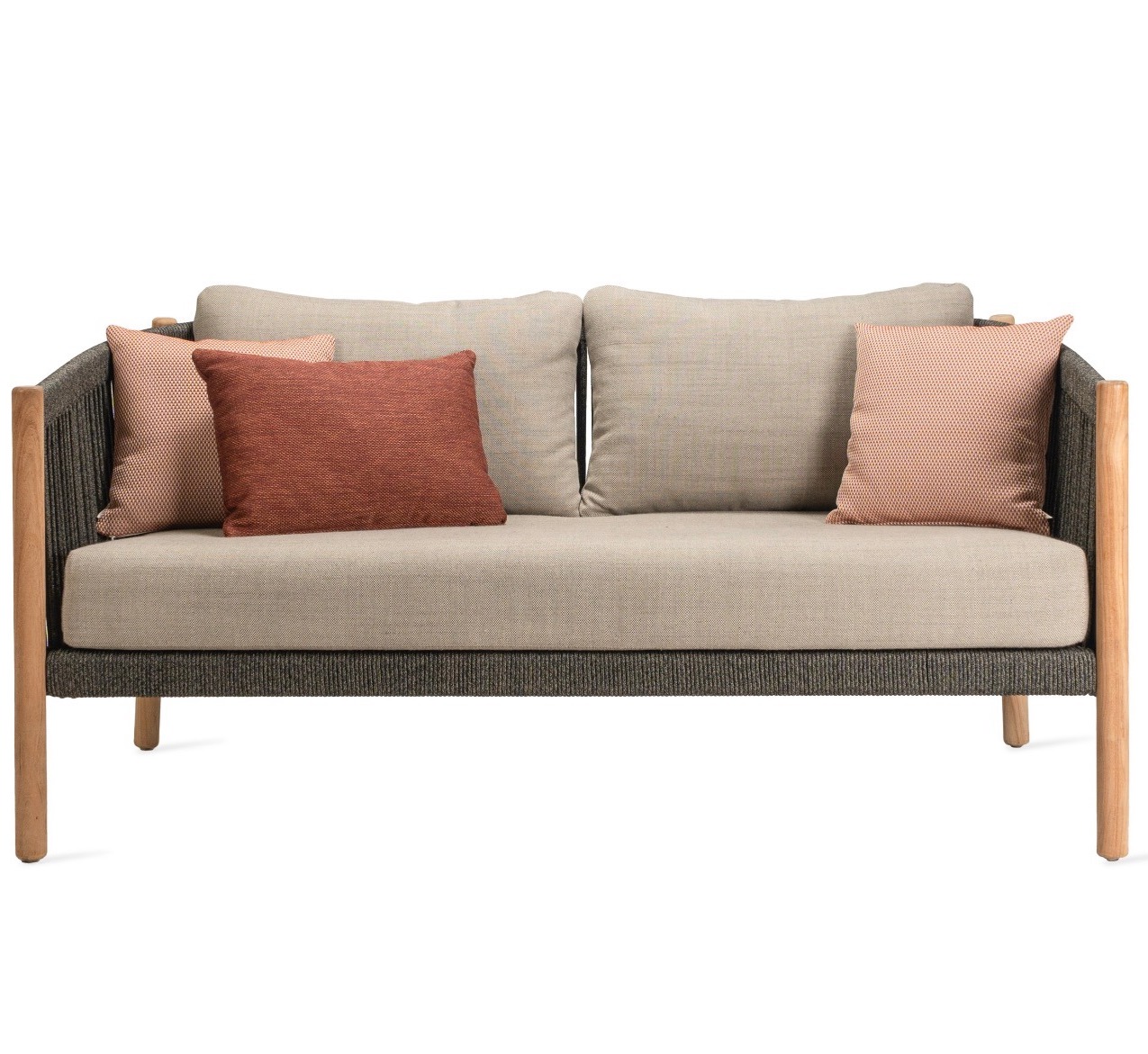 Lento Lounge Sofa 2.5 Seater with 1 Seat and 2 Back Almond Cushions by Vincent Sheppard | Style Our Home