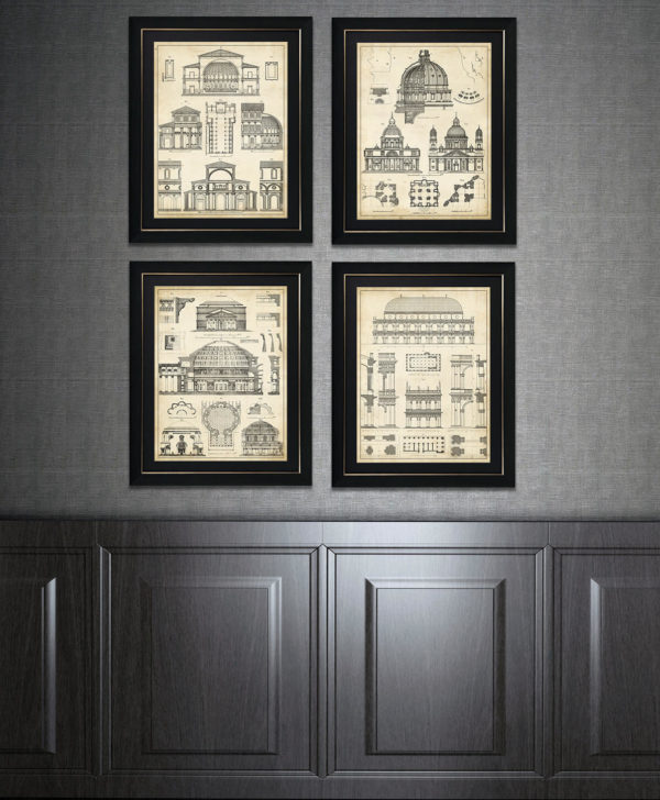 Vintage Architect Plans IV by Camelot Pictures | Style Our Home 