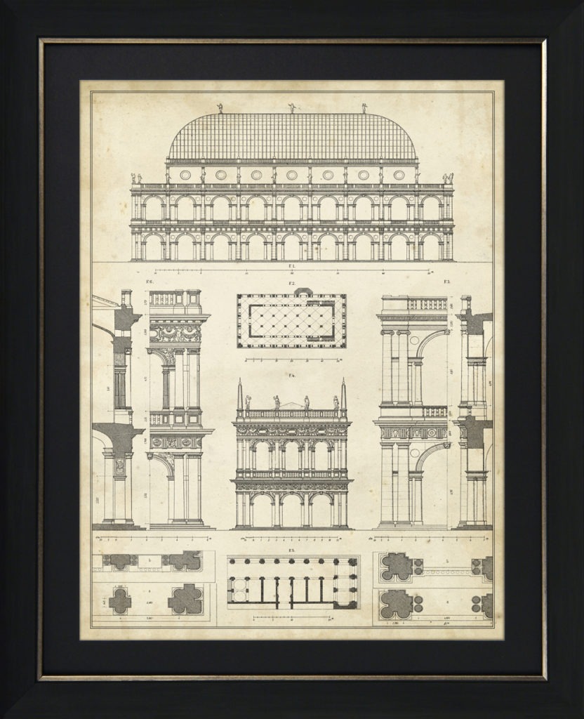 Vintage Architect Plans IV by Camelot Pictures | Style Our Home 
