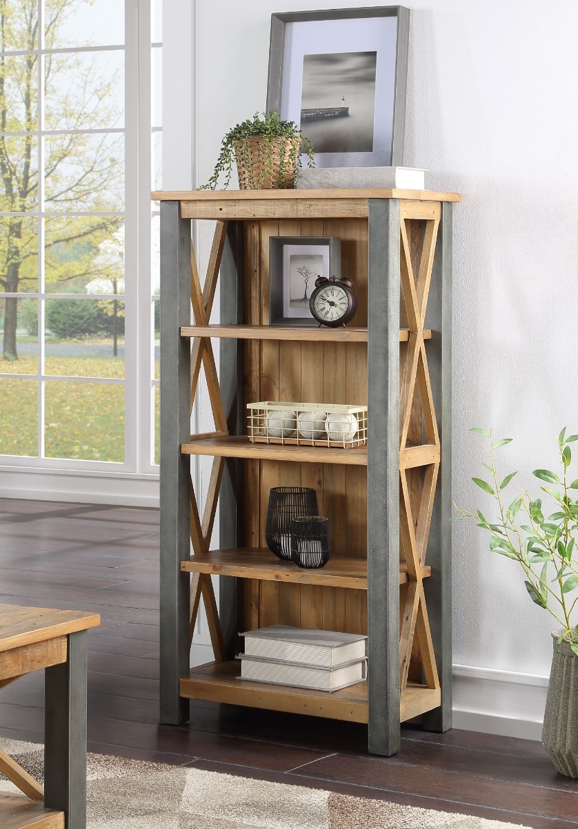 Urban Elegance Reclaimed Small Bookcase by Baumhaus| Style Our Home