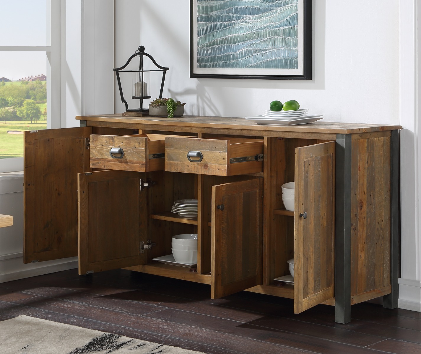 Urban Elegance - Reclaimed Extra Large Sideboard by Baumhaus | Style Our Home