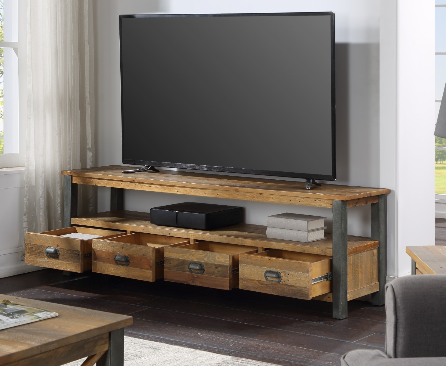 Urban Elegance - Reclaimed Extra Large Widescreen TV unit | Style Our Home