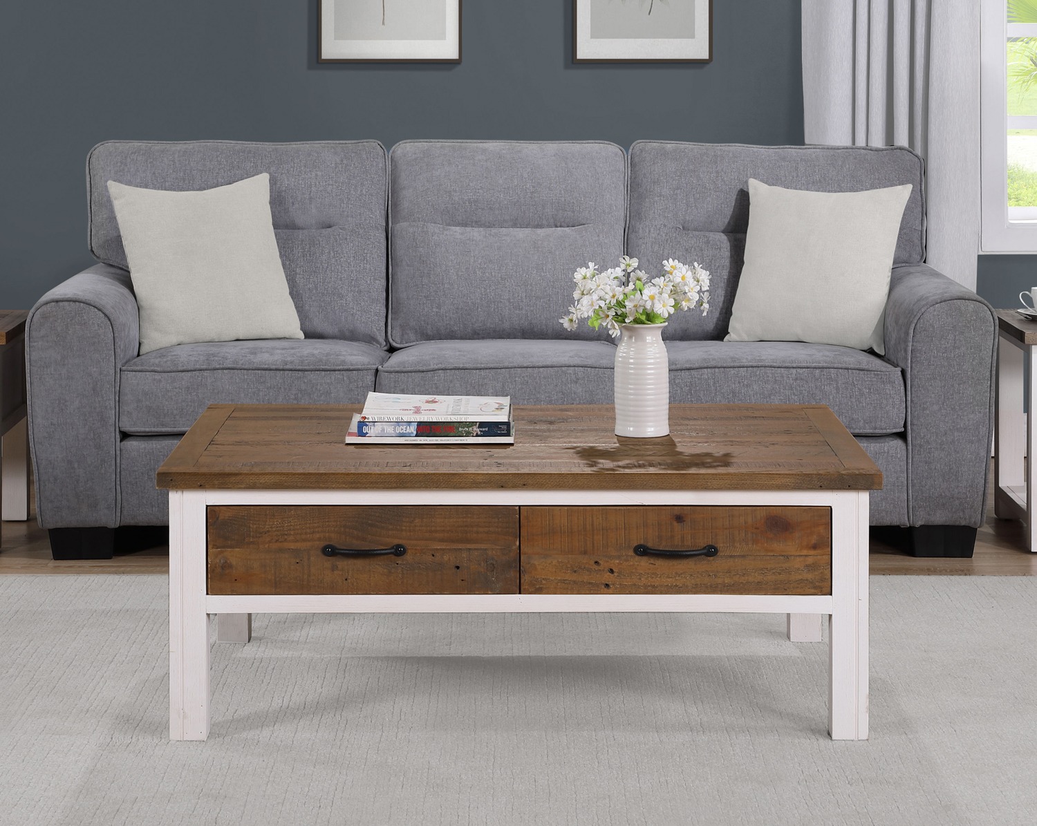 Splash of White - Coffee Table With Four Drawers by Baumhaus | Style Our Home