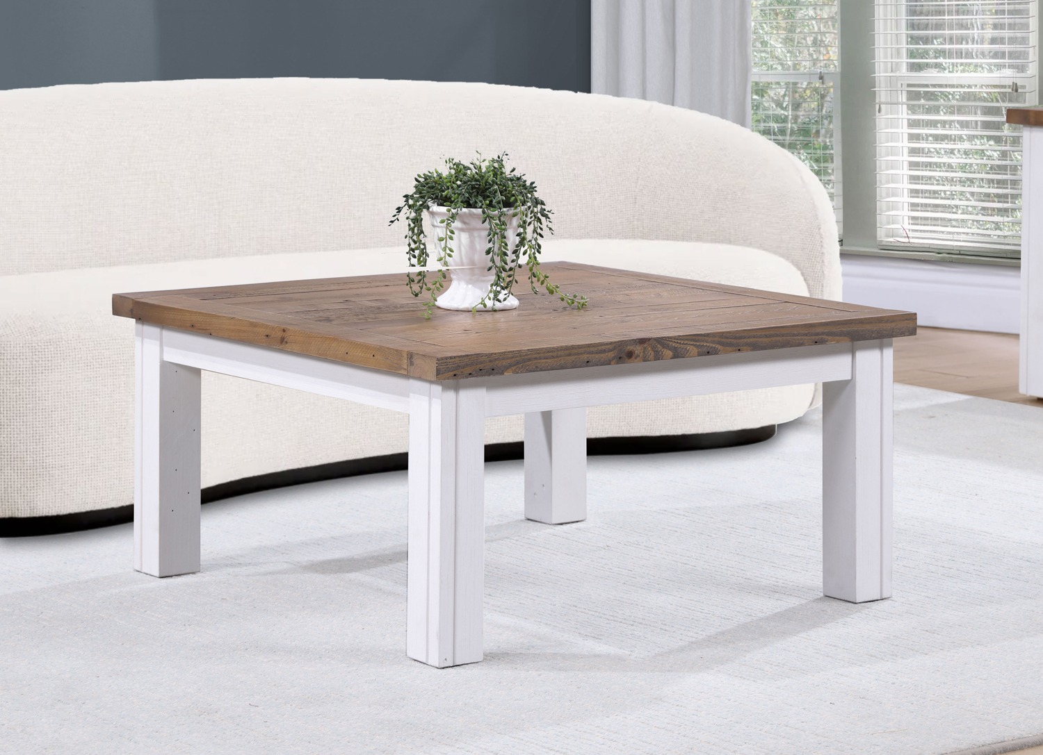 Splash of White - Low Square Coffee Table by Baumhaus | Style Our Home