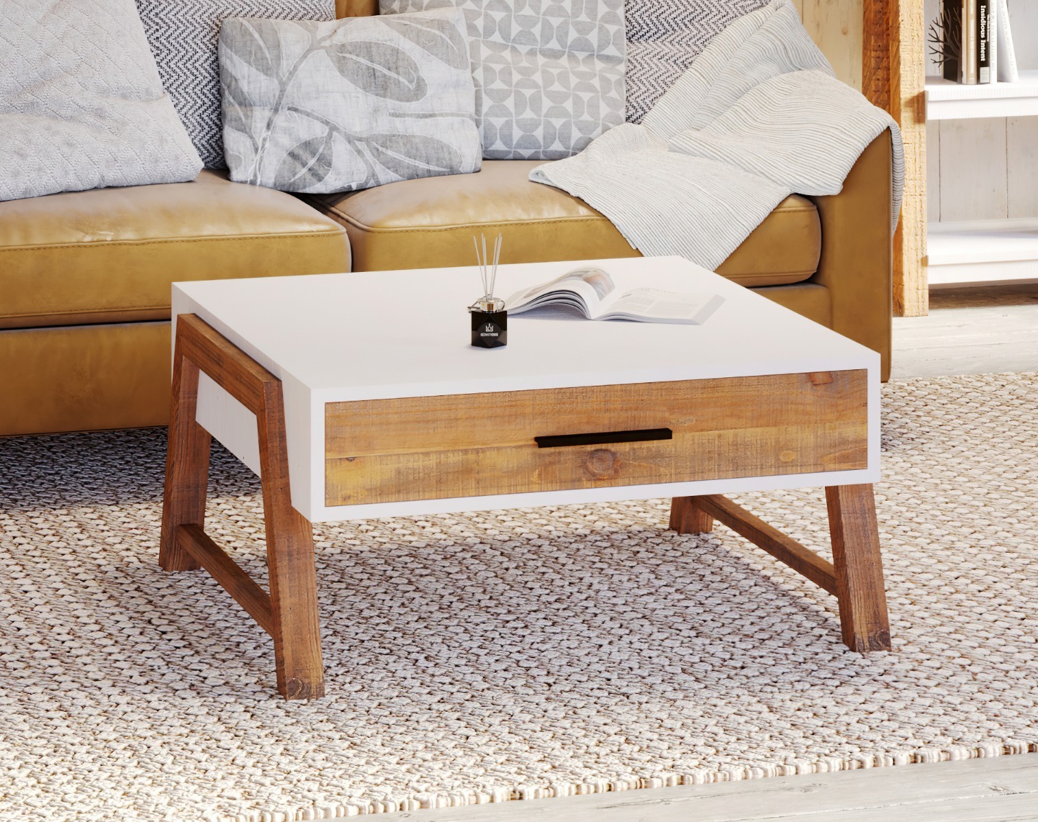 Trinity  - Reclaimed Square Coffee Table by Baumhaus | Style Our Home