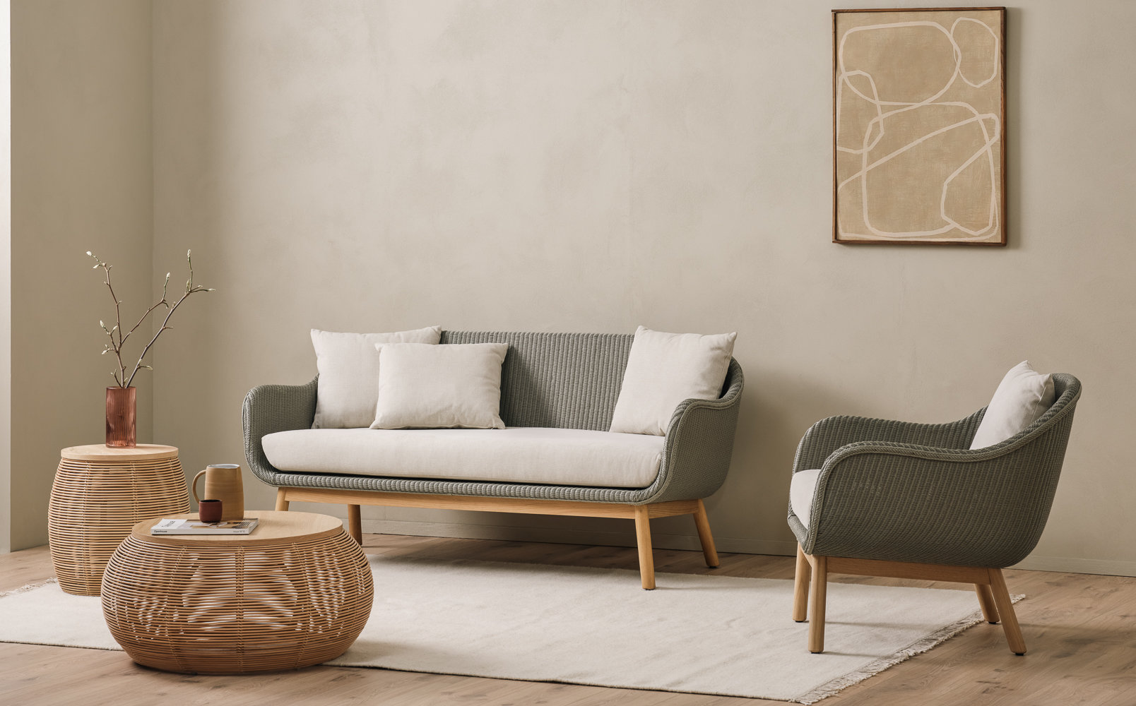 Alex Lounge Sofa Oak 