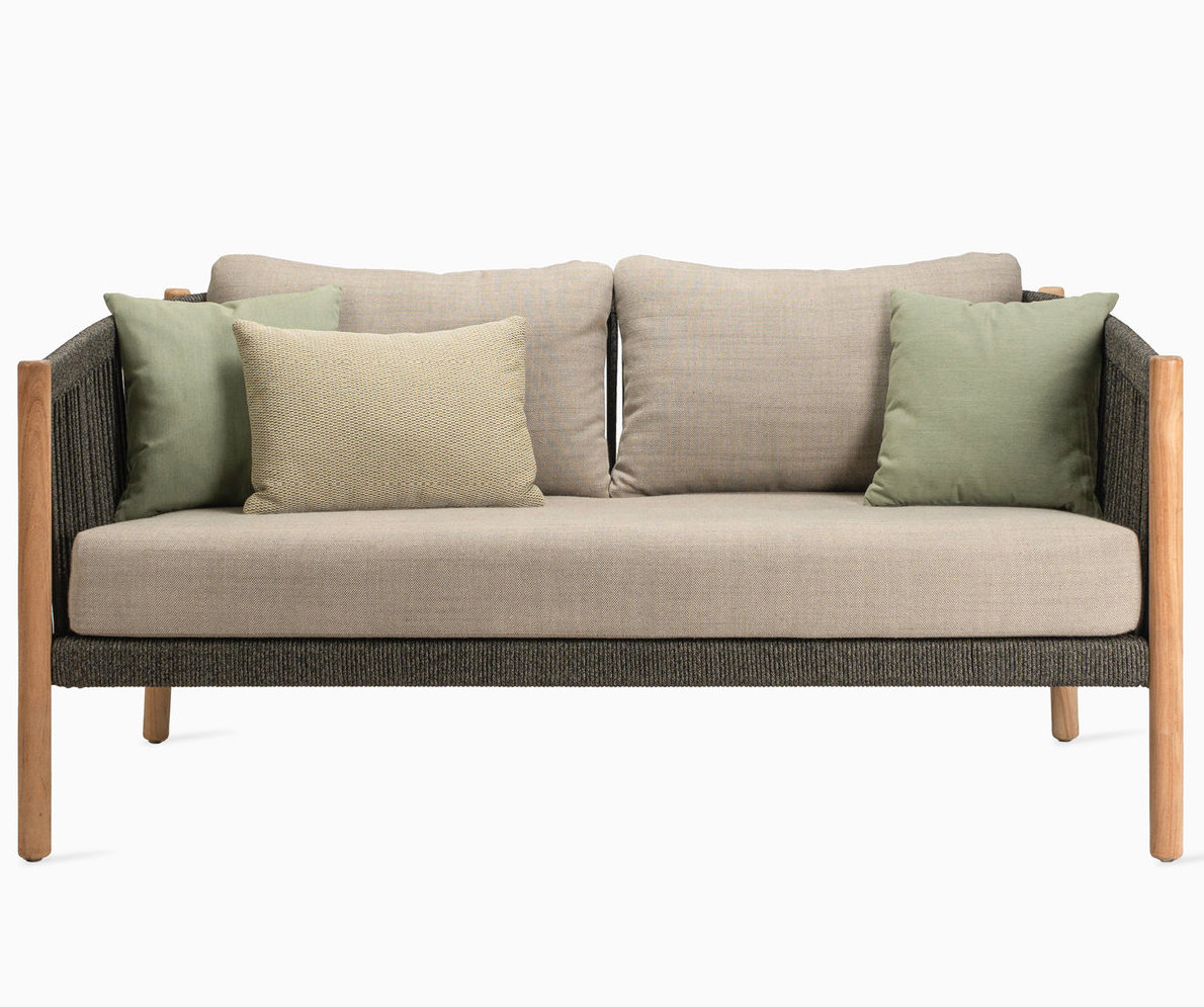 Lento Lounge Sofa 2.5 Seater with 1 Seat and 2 Back Almond Cushions by Vincent Sheppard | Style Our Home