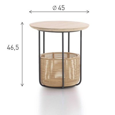 Basket Medium Table - Style Our Home 2
