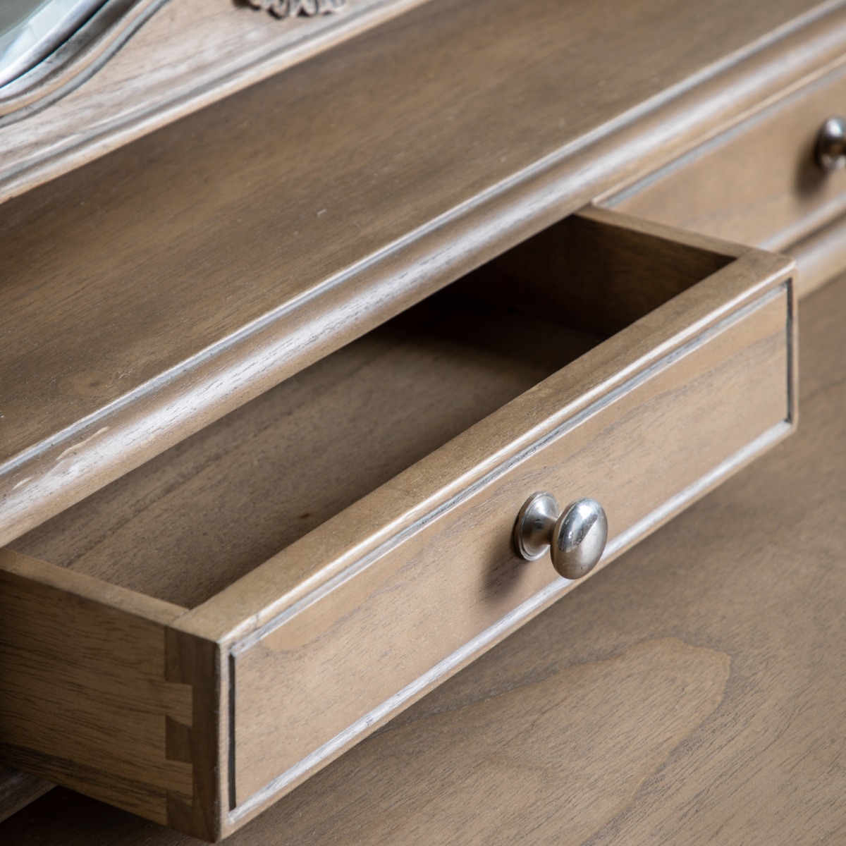 Chic Weathered Dressing Table Mirror | Style Our Home