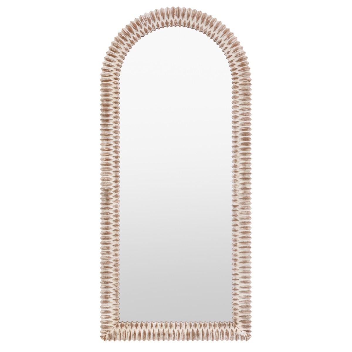 Emery Whitewash Arch Leaner Mirror by Gallery Living | Style Our Home