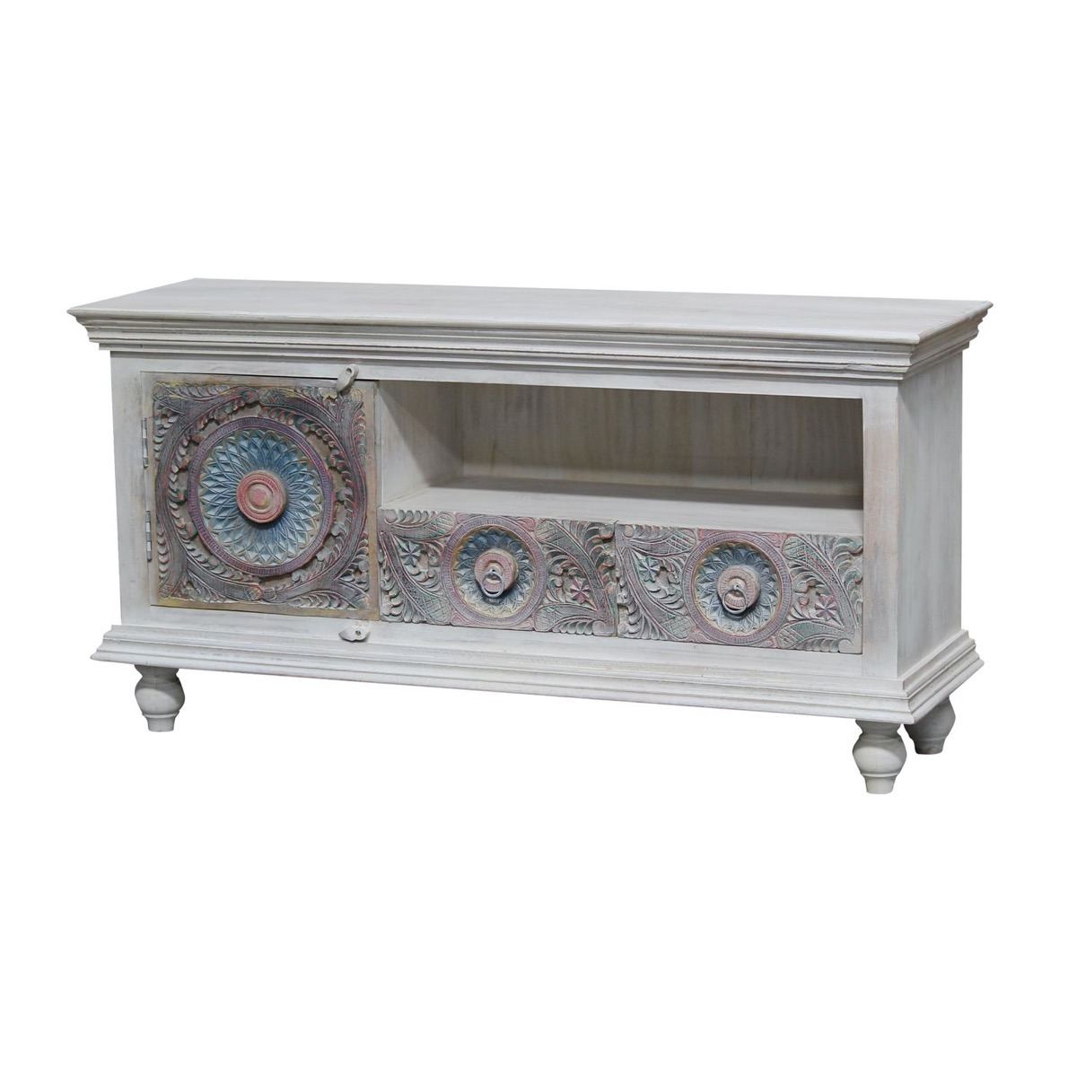 Meera Hand Carved Furniture TV Unit | Style Our Home