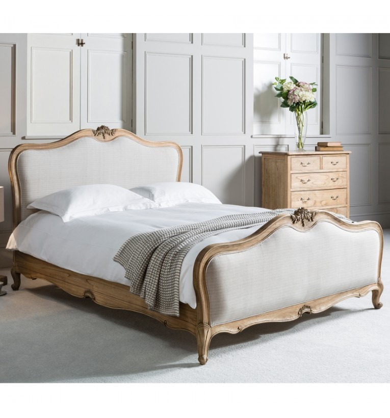 Chic Weathered 6ft Super Kingsize Bed (Upholstered) - Style Our Home