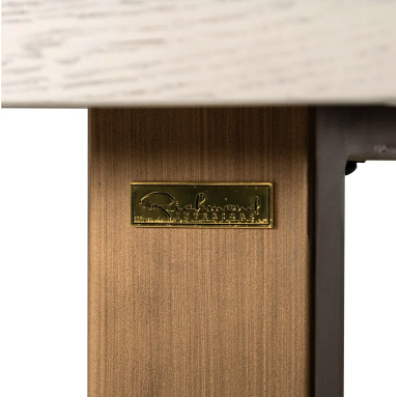 Whitebone Brass 235cm Dining Table  by Richmond Interiors | Style Our Home 