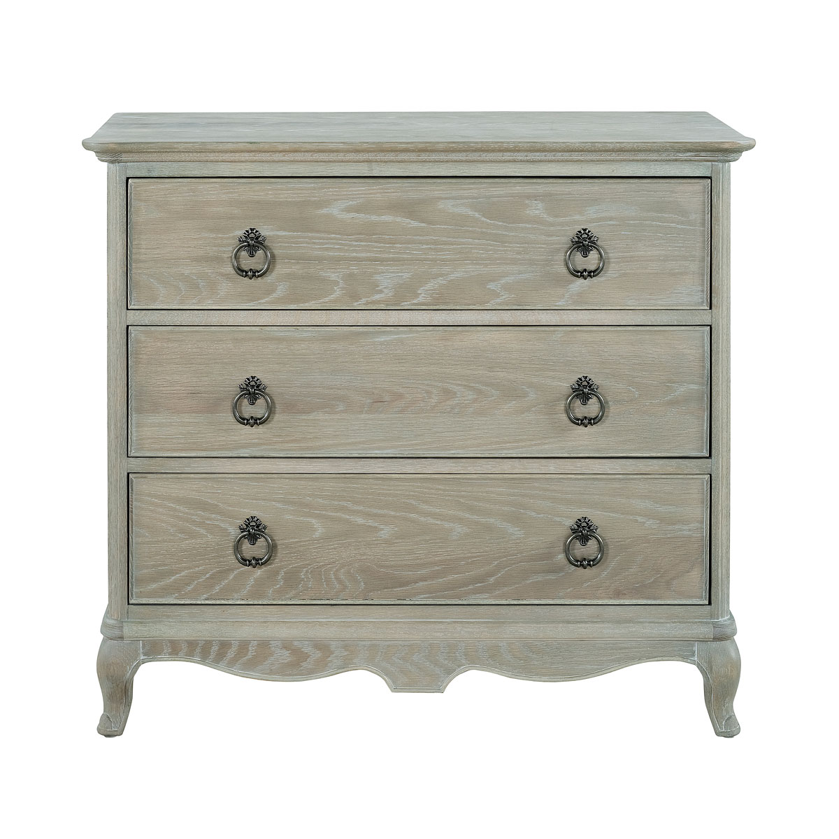 Camille 3 drawer bedside best sale table