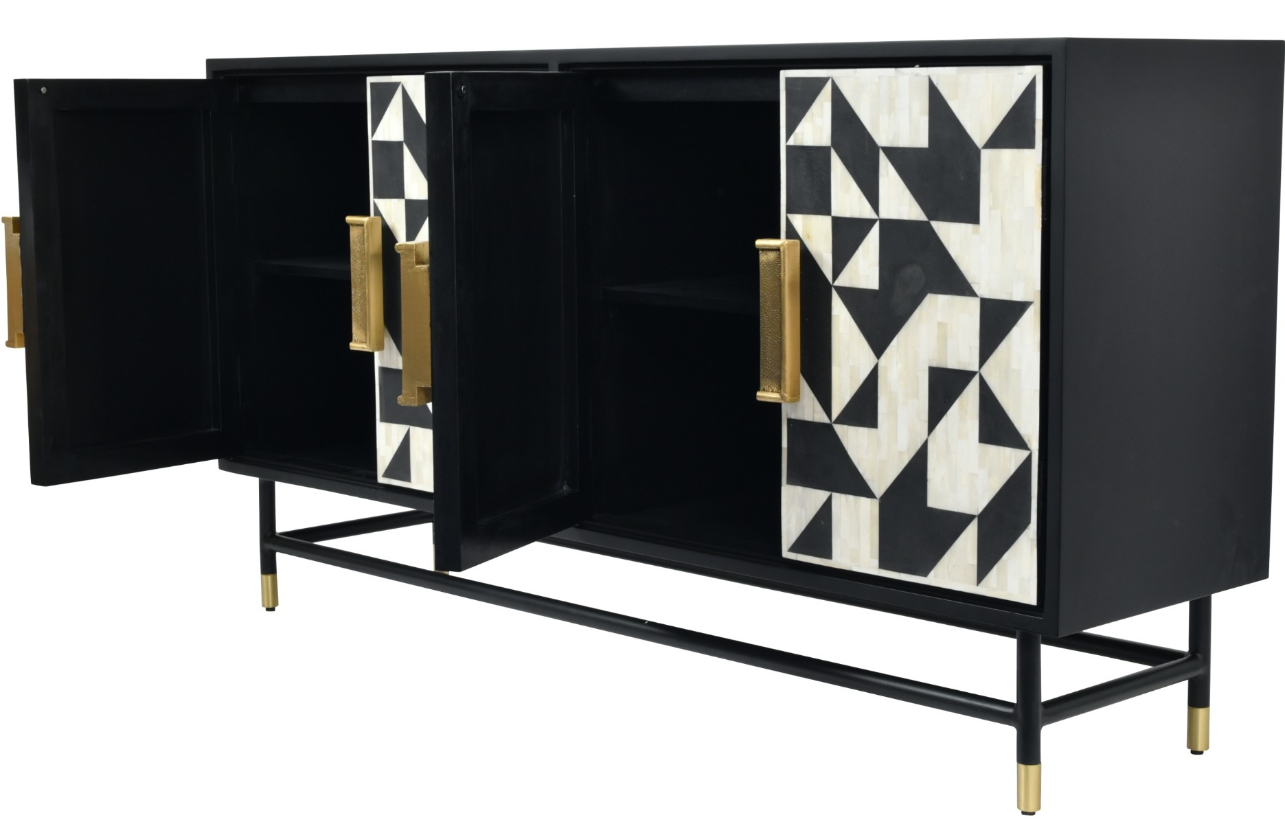 Wolseley Bone Inlay Four Door Buffet Cabinet by Libra | Style Our Home