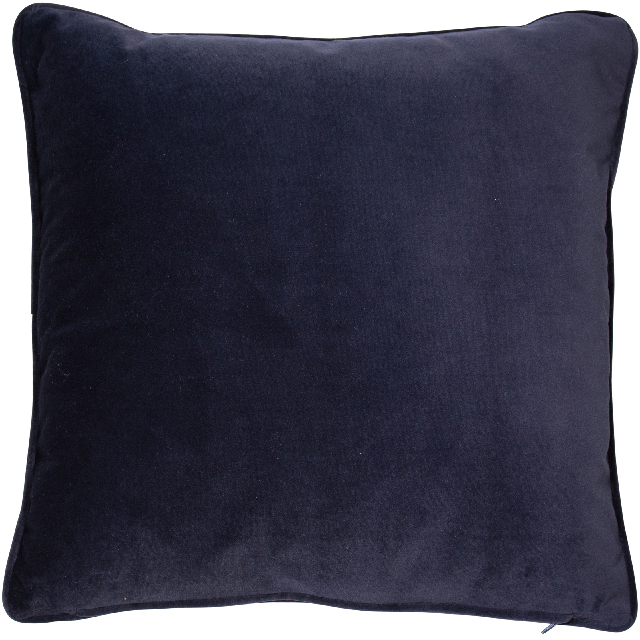 Poly Velvet With Piping Navy by Malini | Style Our Home